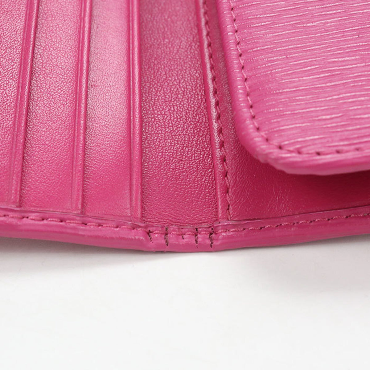 Prada Pink Leather Wallet (Tri-Fold) (Pre-Owned)