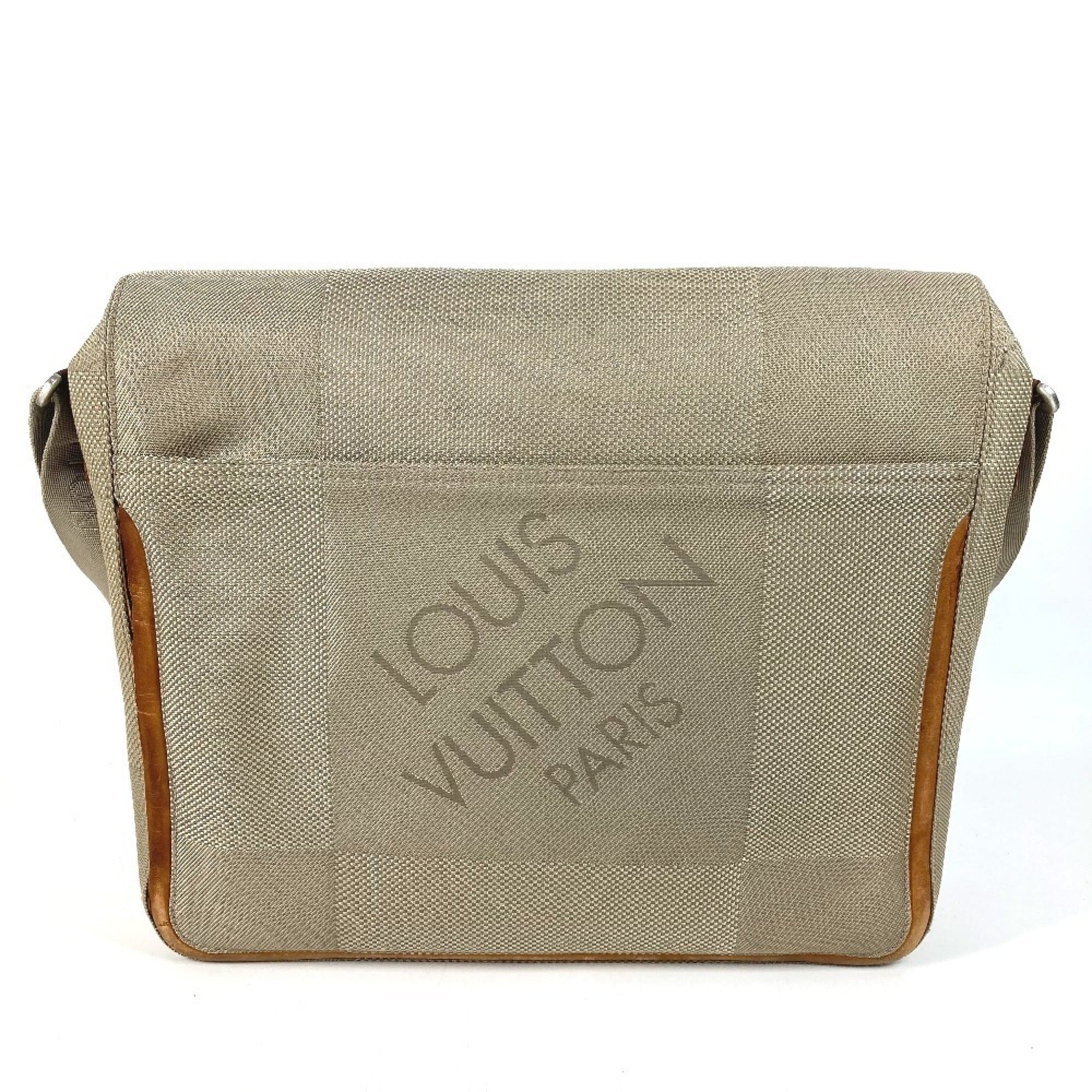 Louis Vuitton Galle Khaki Sable Damier Geant Shoulder Bag (Pre-Owned)