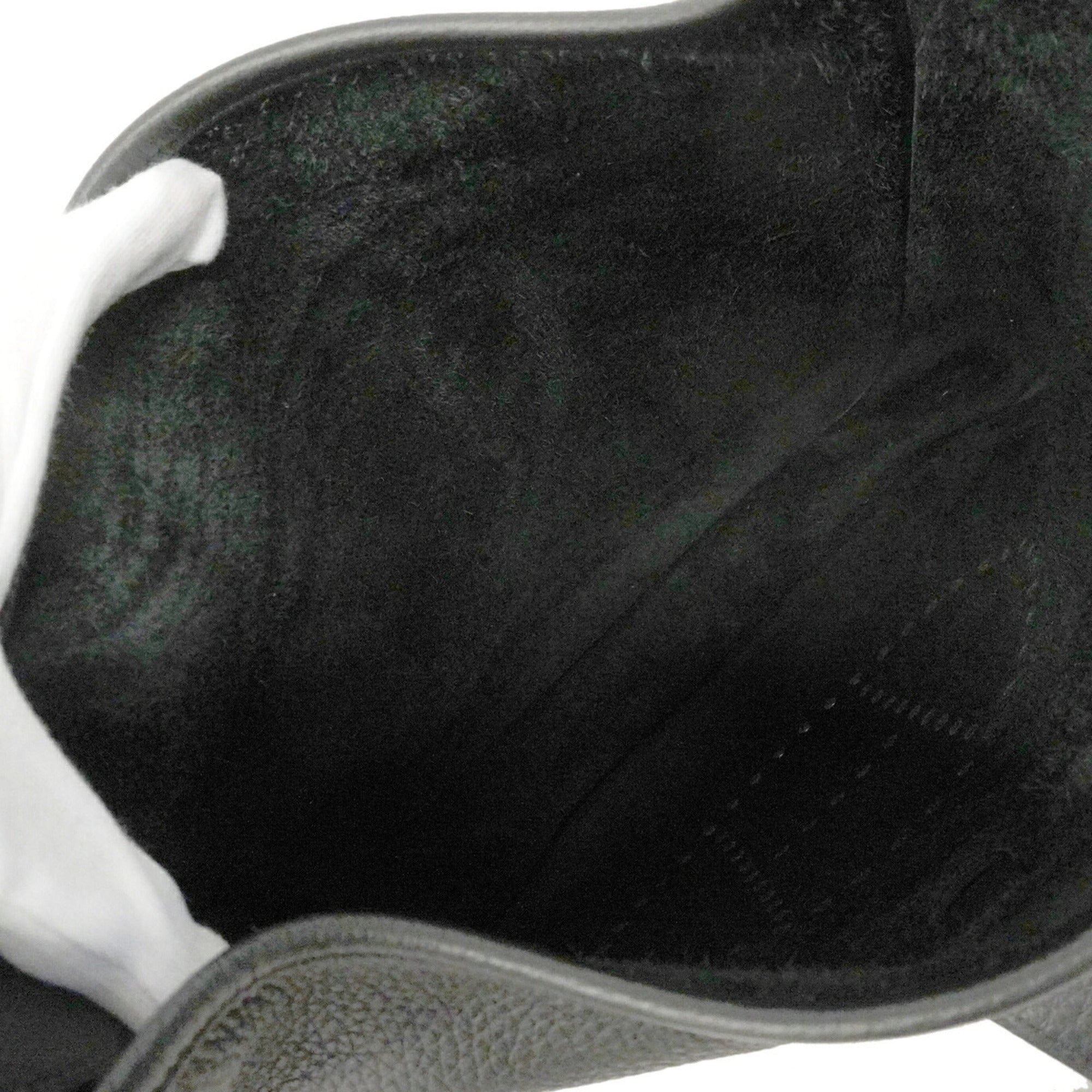 Hermes Black Taurillon Clemence Leather Shoulder Bag (Pre-Owned)