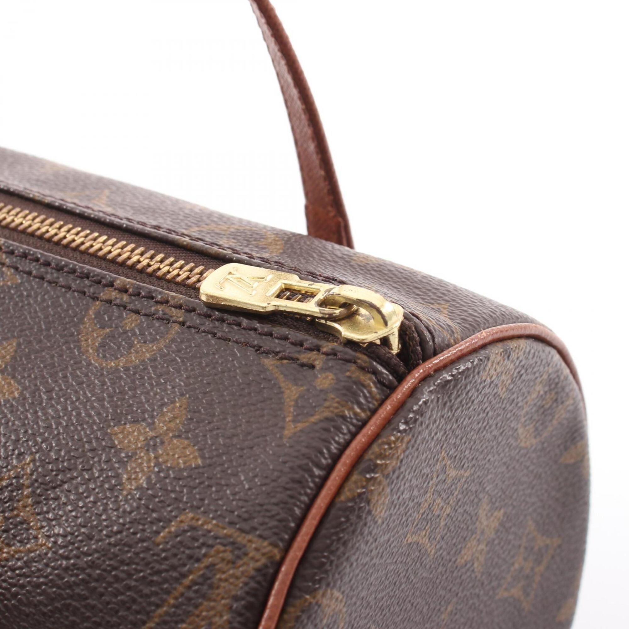 Louis Vuitton Monogram Brown Coated Canvas Leather Handbag (Pre-Owned)