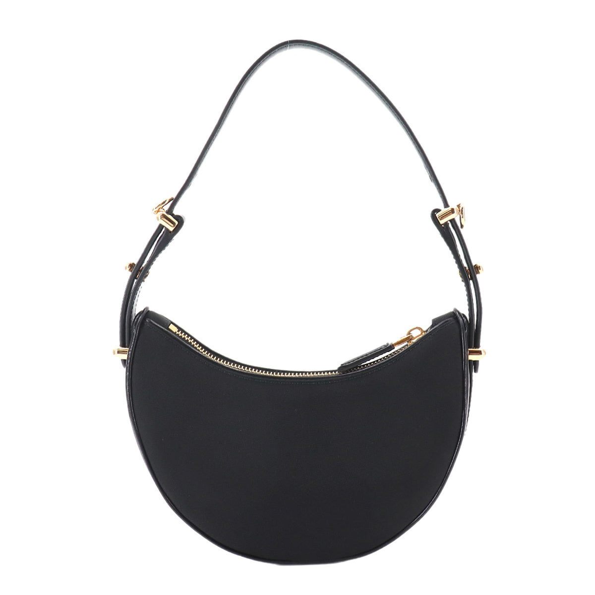 Prada Black Nylon Leather Handbag (Pre-Owned)