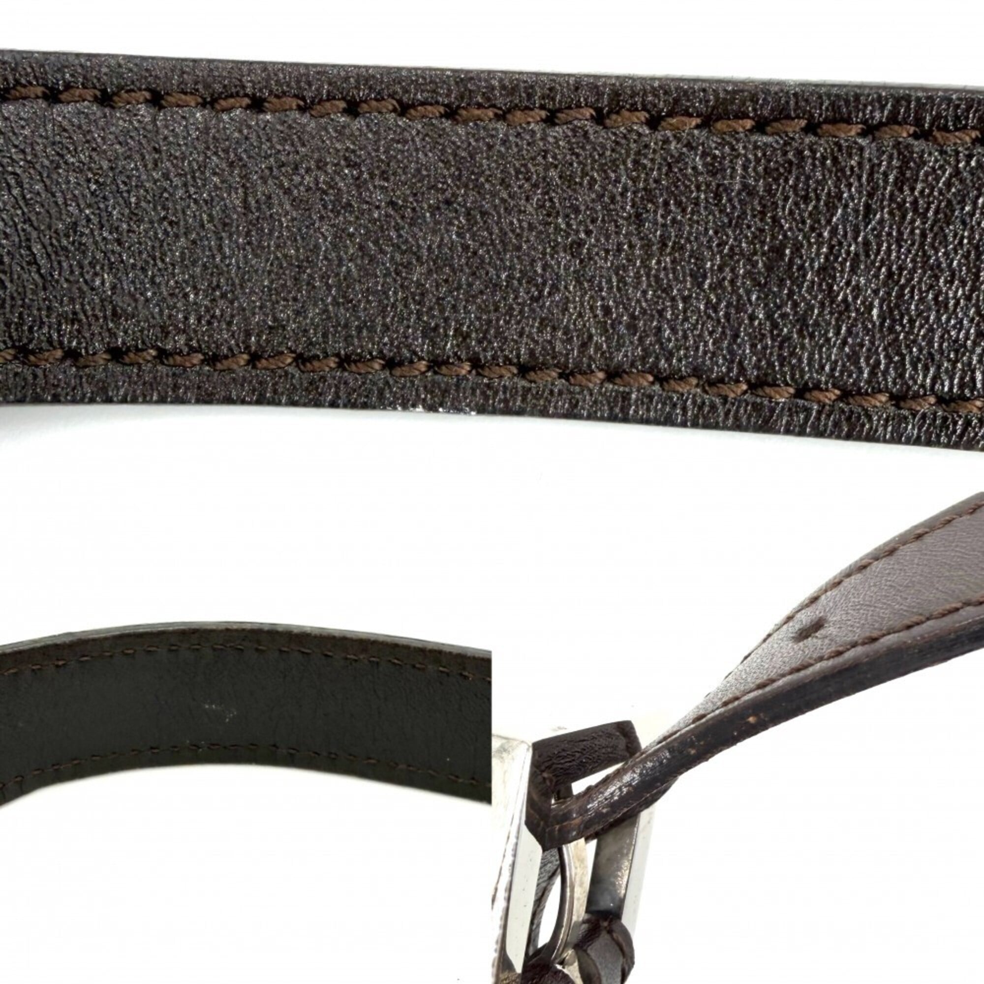 Fendi Zucca Brown Canvas Leather Shoulder Bag (Pre-Owned)