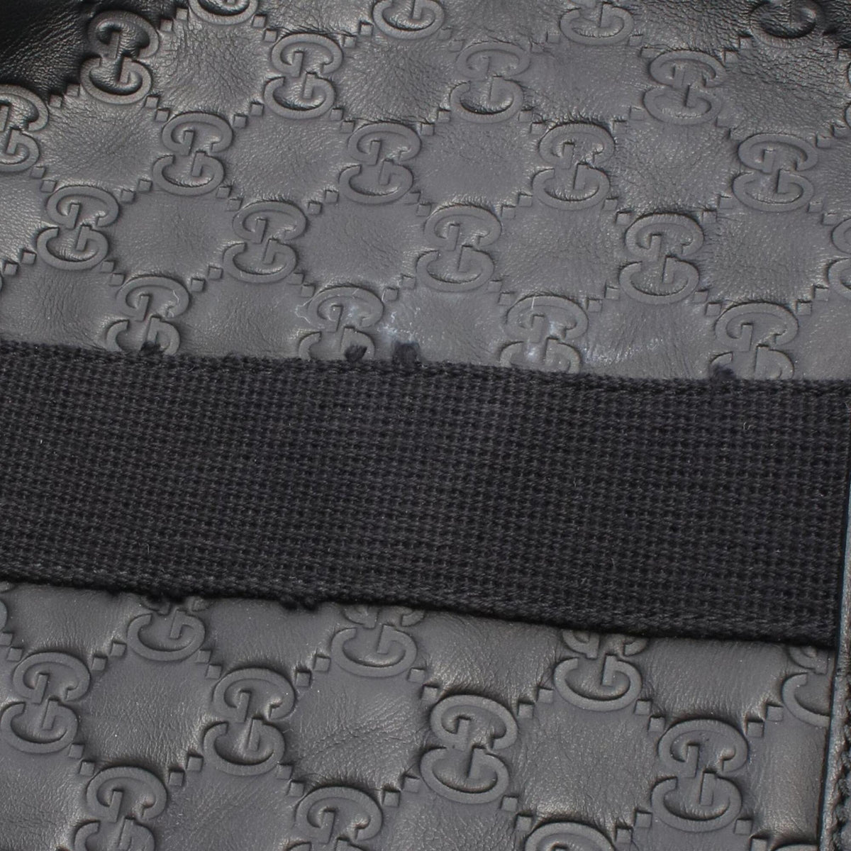 Gucci Black Leather Handbag Tote Bag (Pre-Owned)