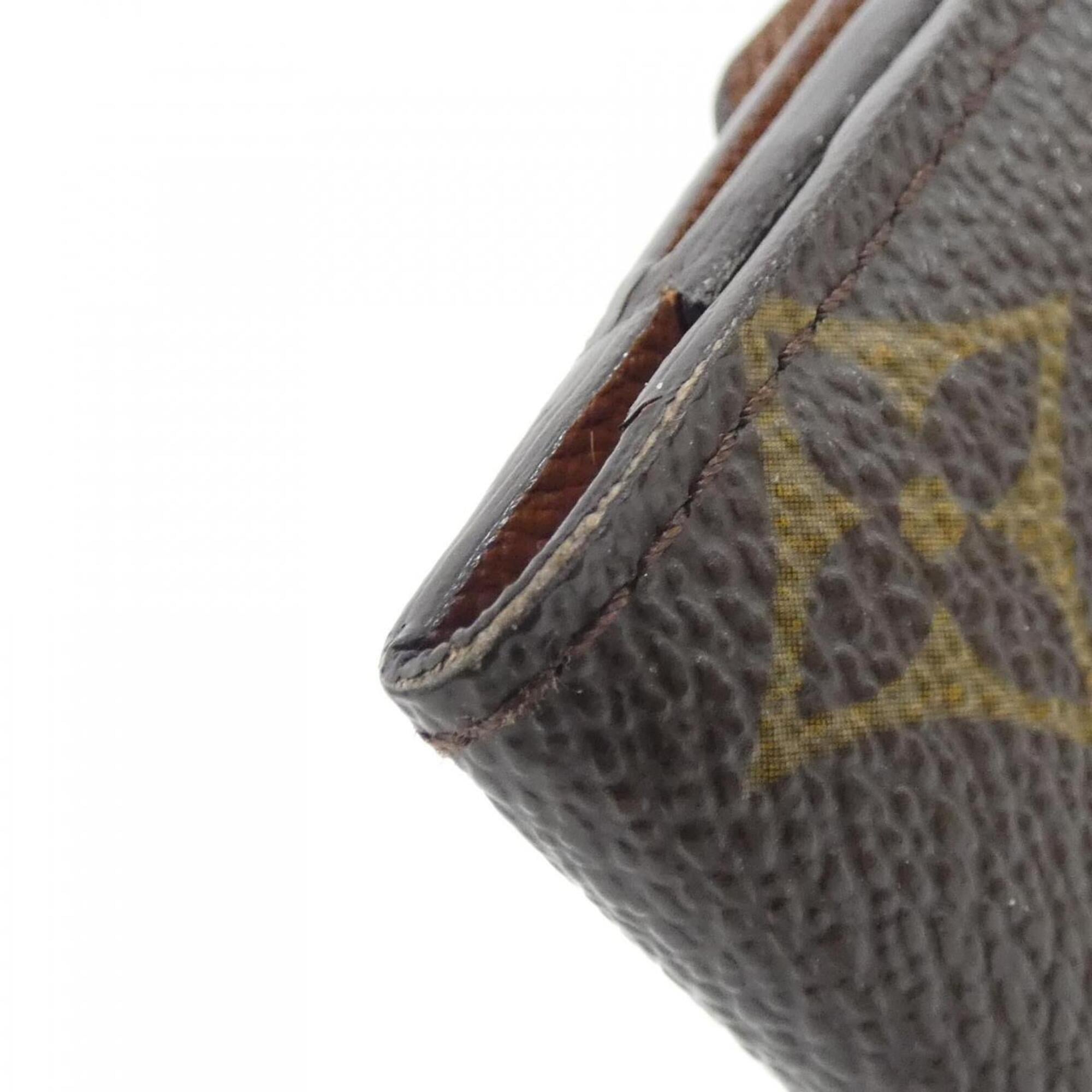 Louis Vuitton Marron Coated Canvas Coin Purse/Coin Case (Pre-Owned)
