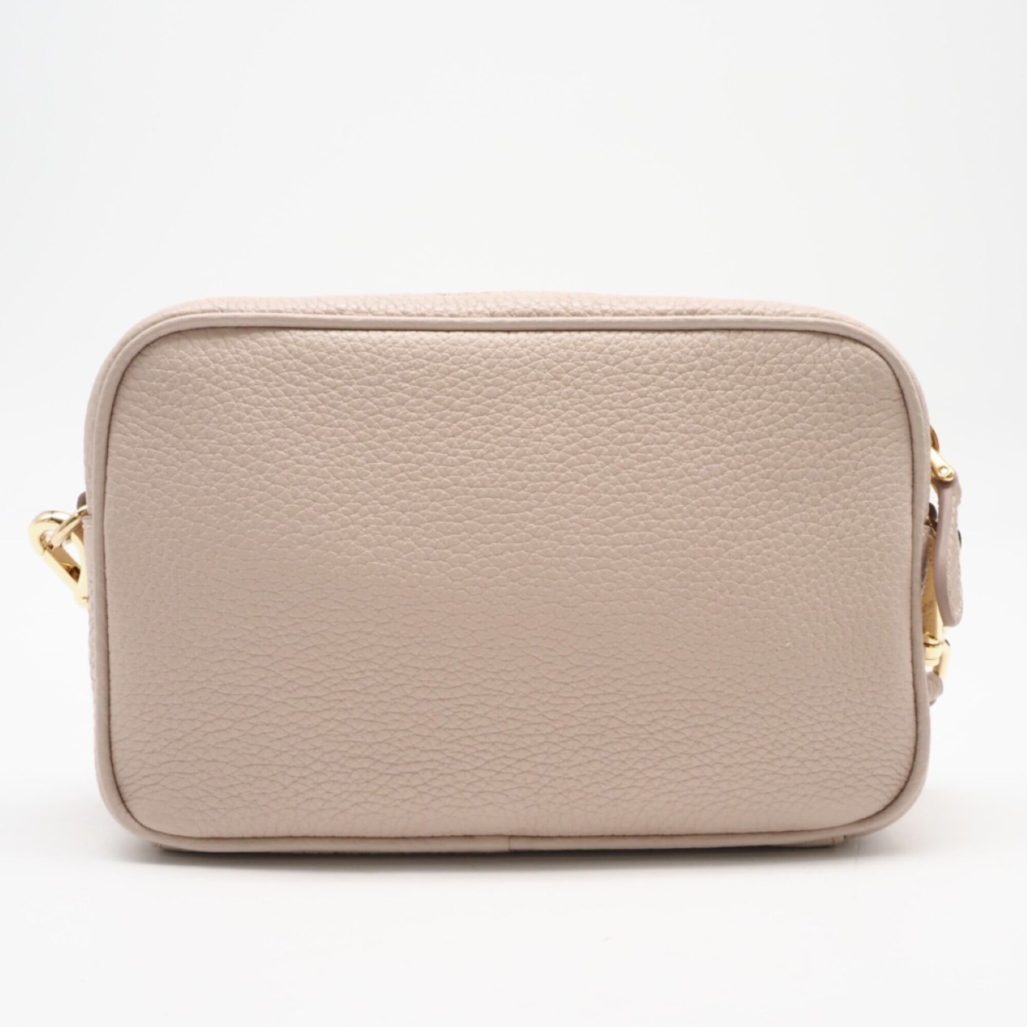Prada Pink Beige Leather Shoulder Bag (Pre-Owned)