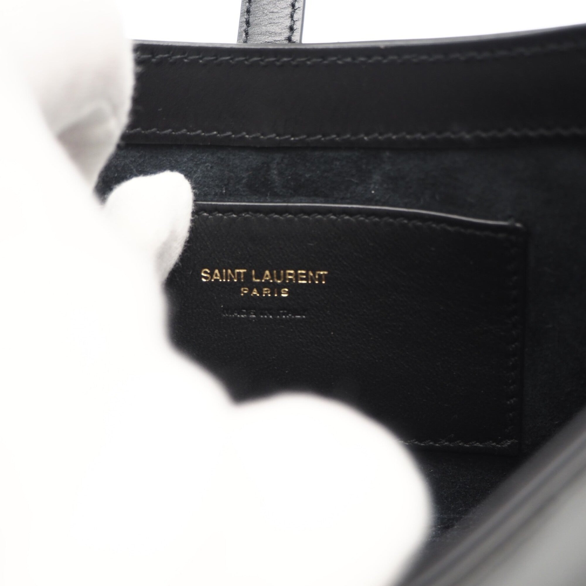 Yves Saint Laurent Black Leather Handbag (Pre-Owned)