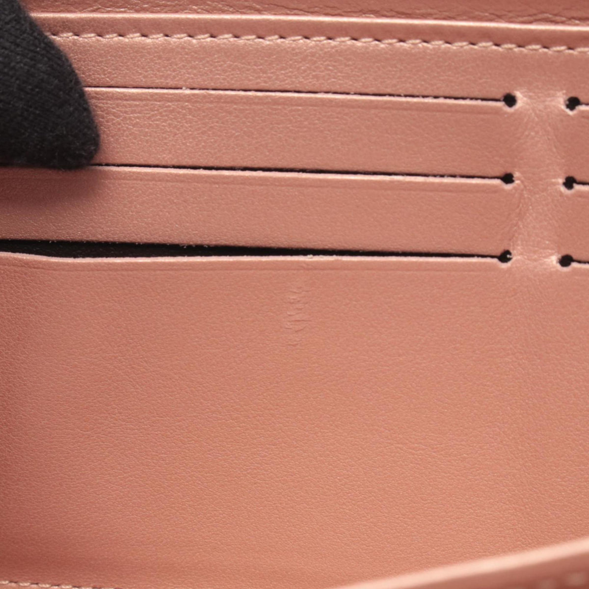 Louis Vuitton Pink Rose Gold Monogram Leather Long Wallet (Bi-Fold) (Pre-Owned)