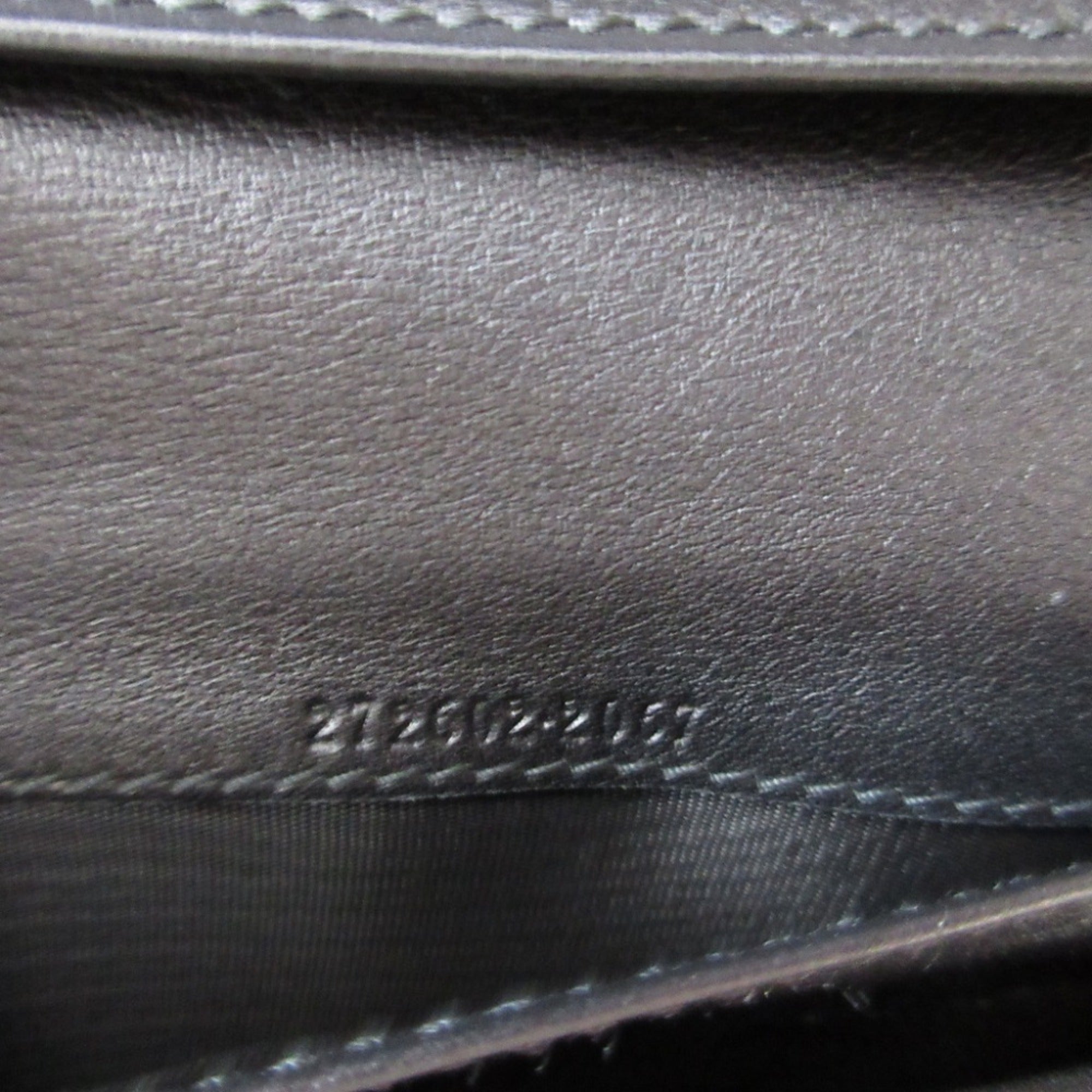 Gucci Black Brown Canvas Leather Long Wallet (Bi-Fold) (Pre-Owned)