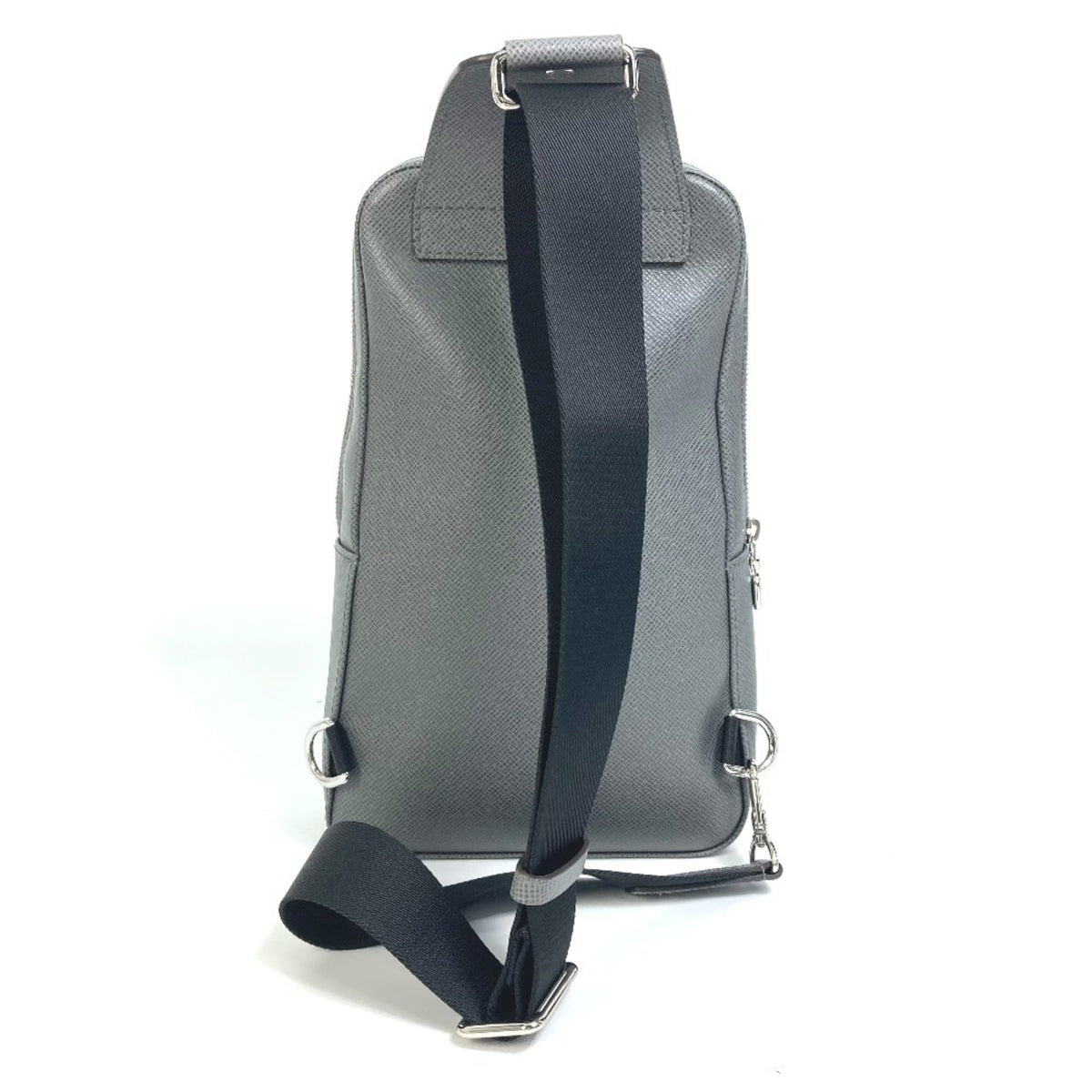 Louis Vuitton Taiga Gray Gris Taiga Leather Shoulder Bag (Pre-Owned)