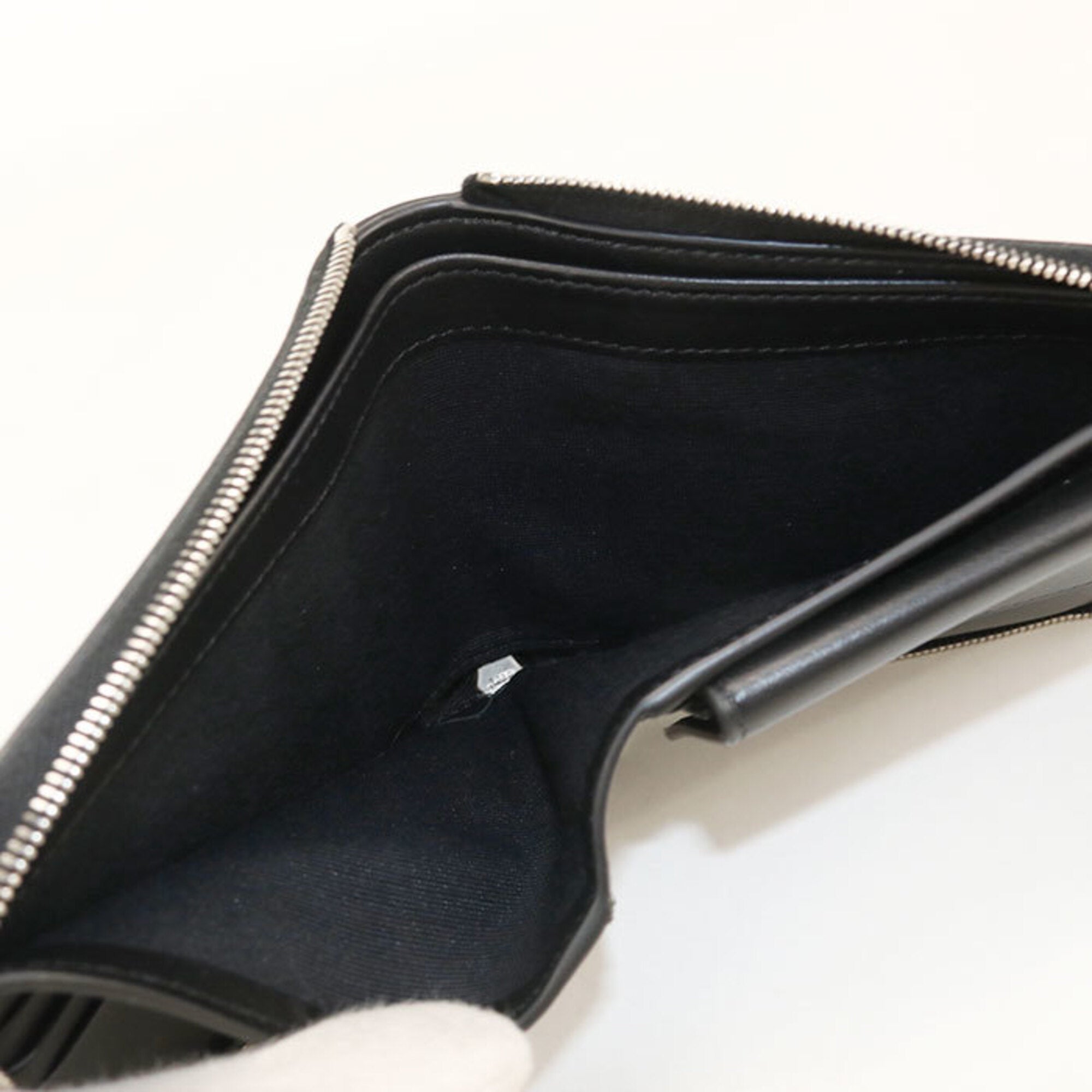 Celine Black Leather Wallet (Bi-Fold) (Pre-Owned)