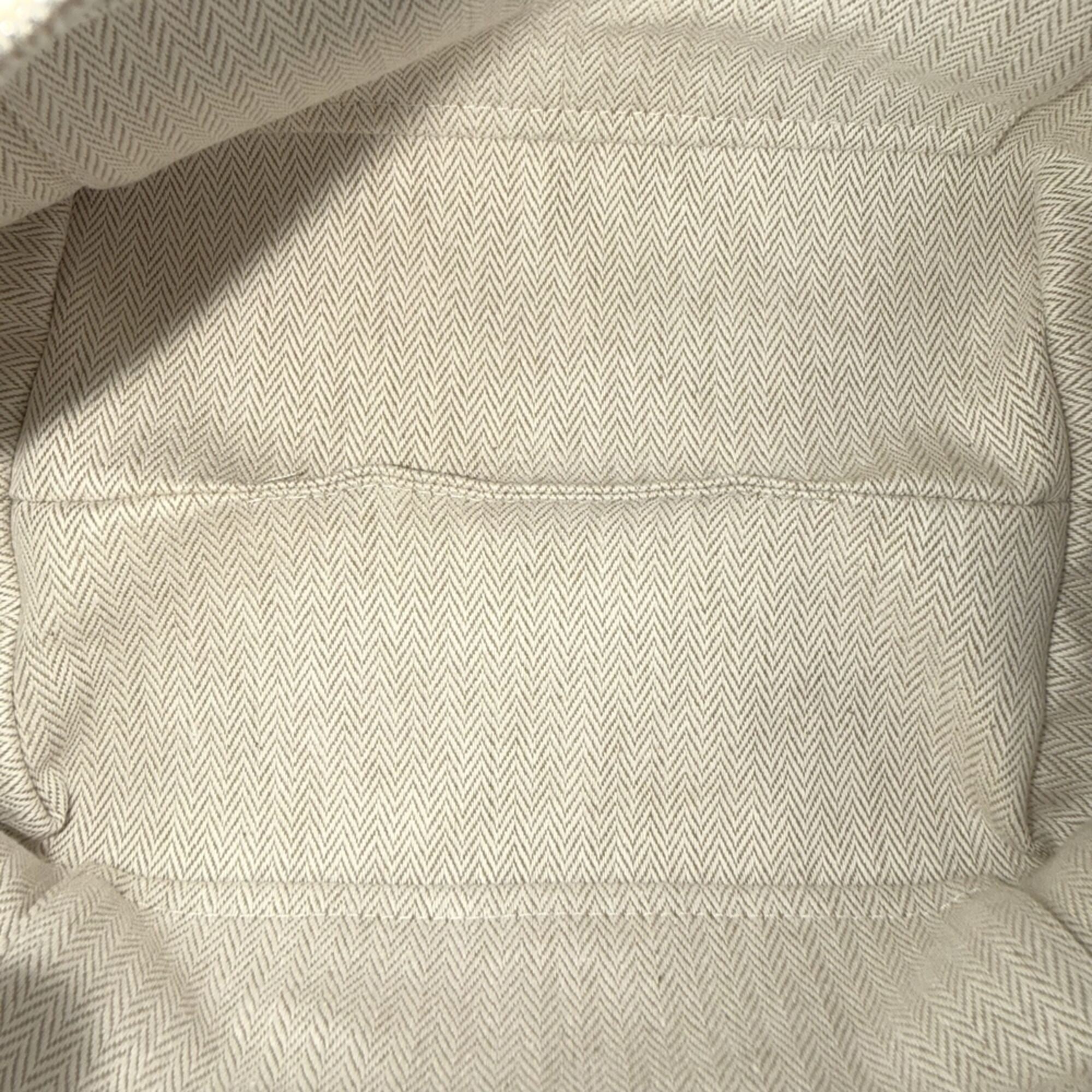 Hermes Beige White Toile H Handbag (Pre-Owned)