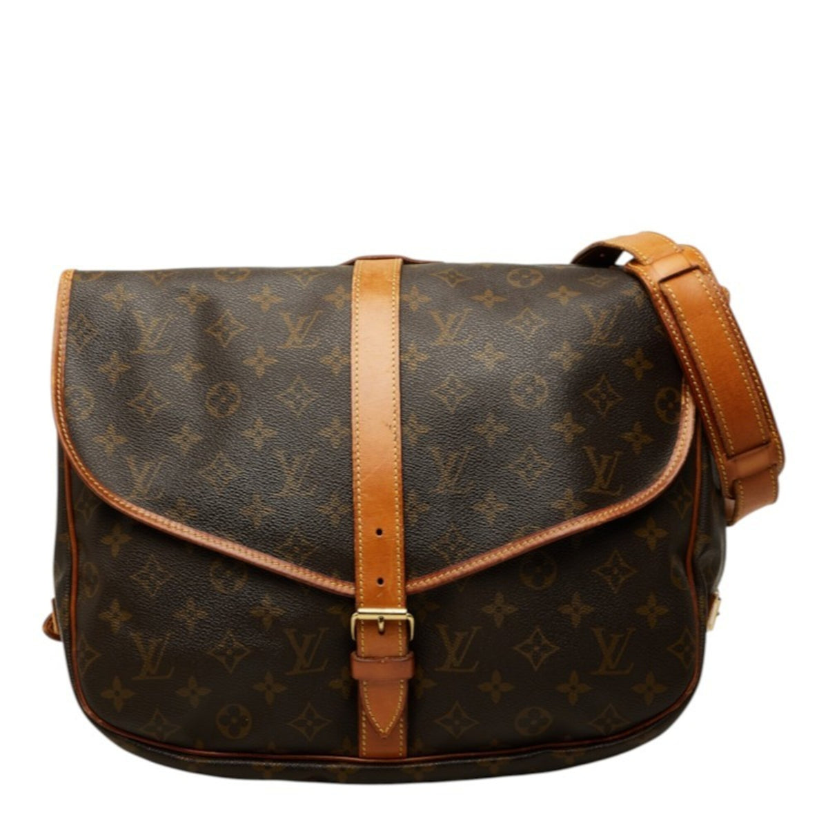 Louis Vuitton Monogram Brown Pvc Leather Shoulder Bag (Pre-Owned)