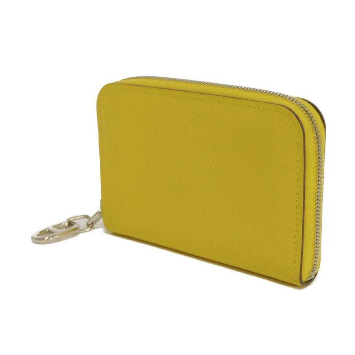 Hermes Yellow Evercalf Leather Coin Purse/Coin Case (Pre-Owned)