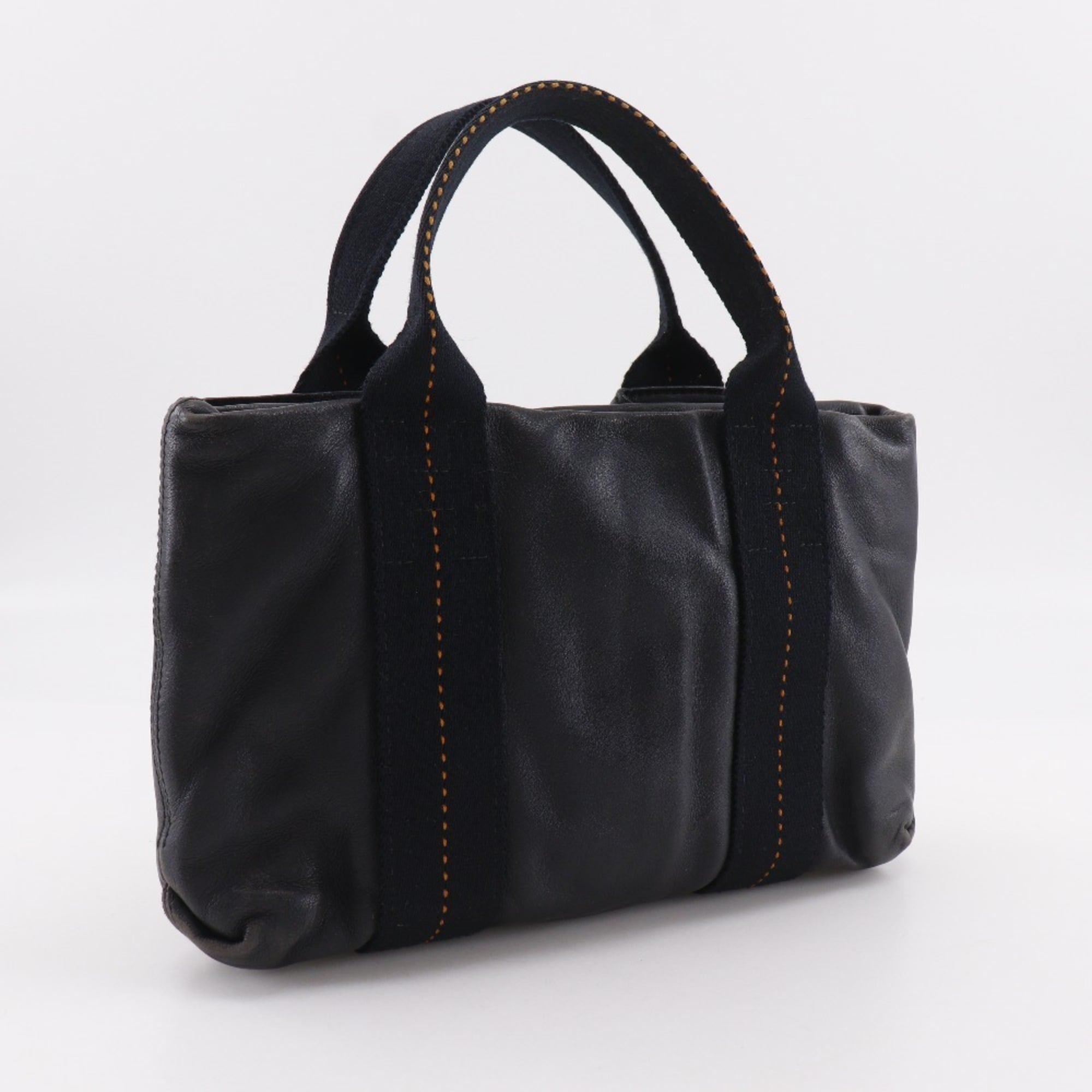 Hermes Black Veau Derma Handbag (Pre-Owned)