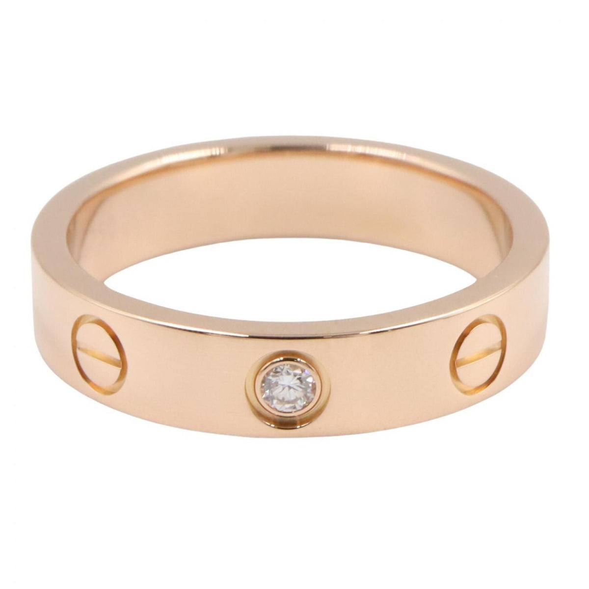 Cartier Gold Clear Pink Gold (18K) Band Ring (Pre-Owned)