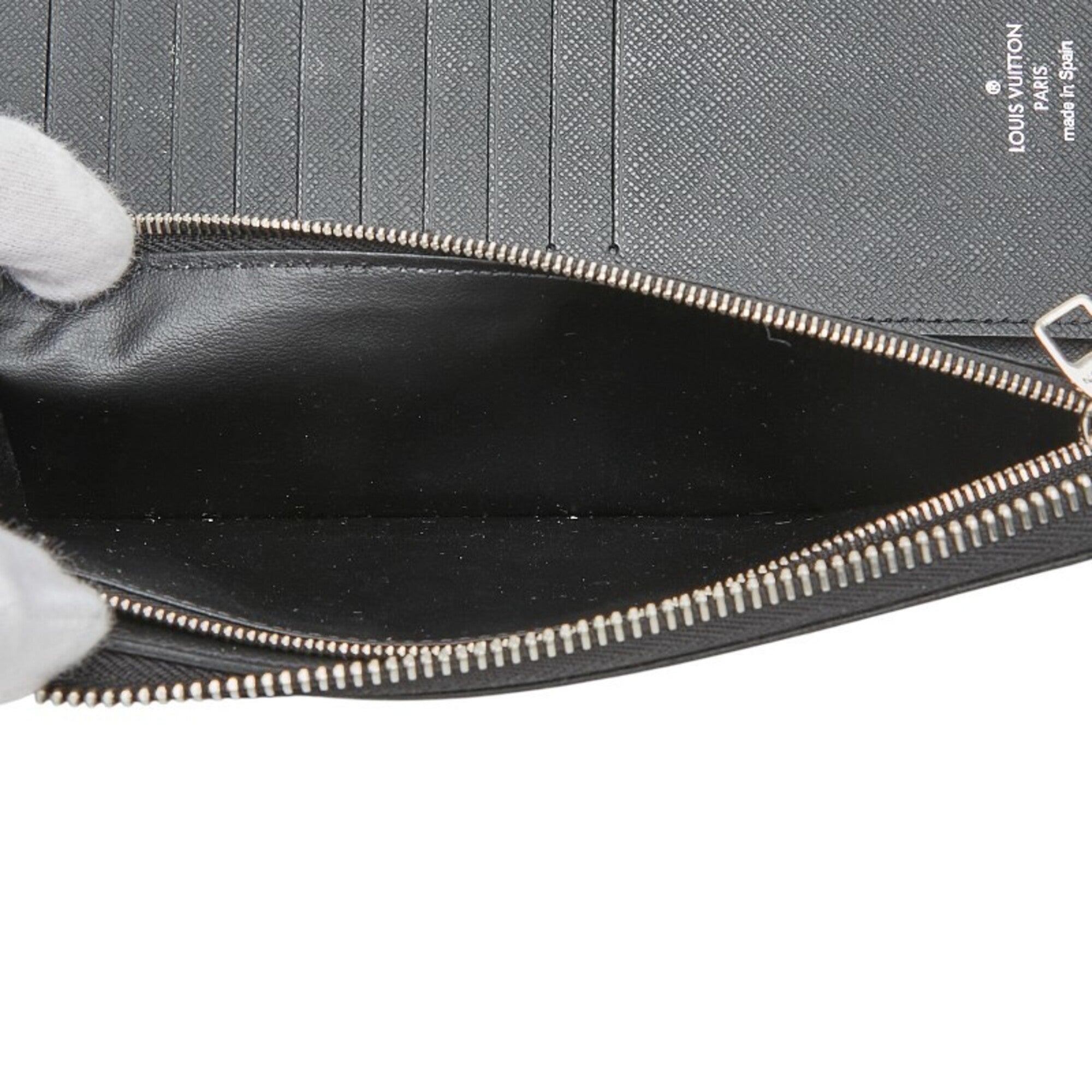Louis Vuitton Black Pvc Long Wallet (Bi-Fold) (Pre-Owned)