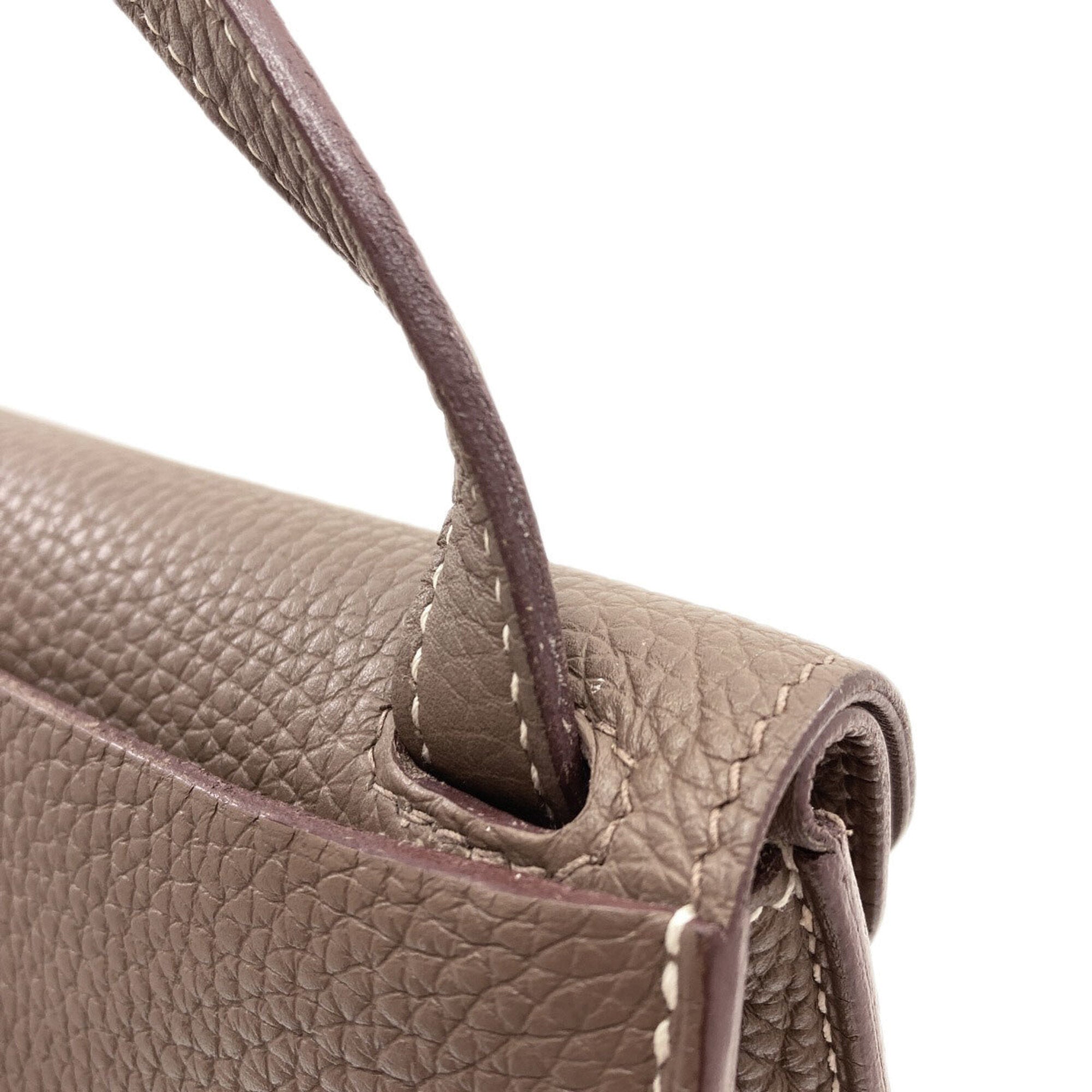 Hermes Etoupe Gray Handbag (Pre-Owned)