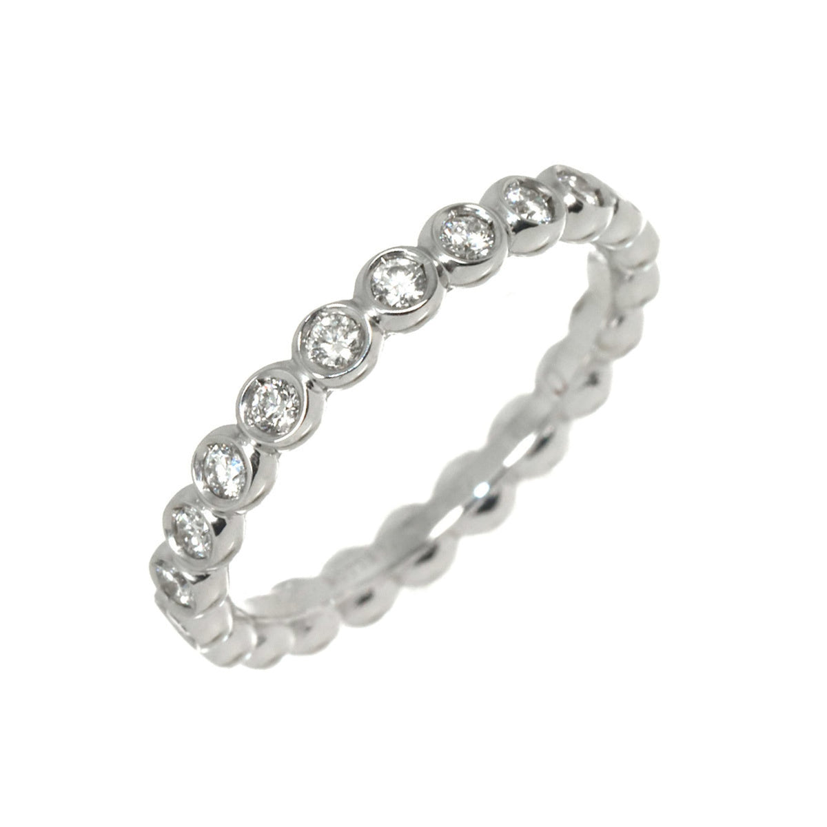 Bottega Veneta White Gold (18K) Band Ring (Pre-Owned)