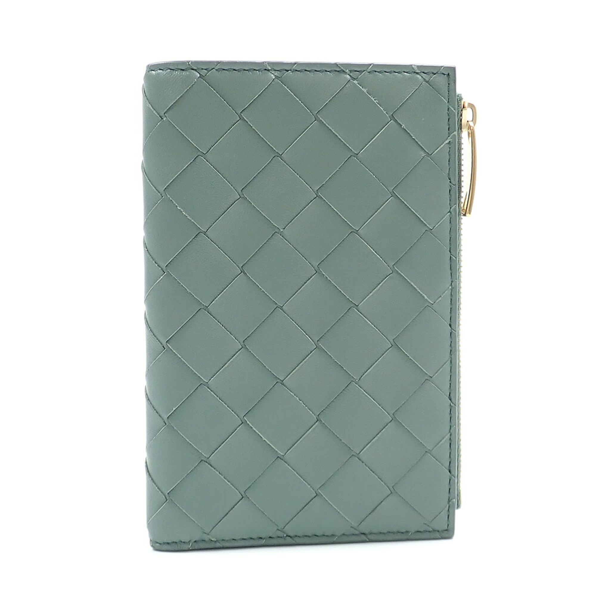Bottega Veneta Green Leather Wallet (Bi-Fold) (Pre-Owned)