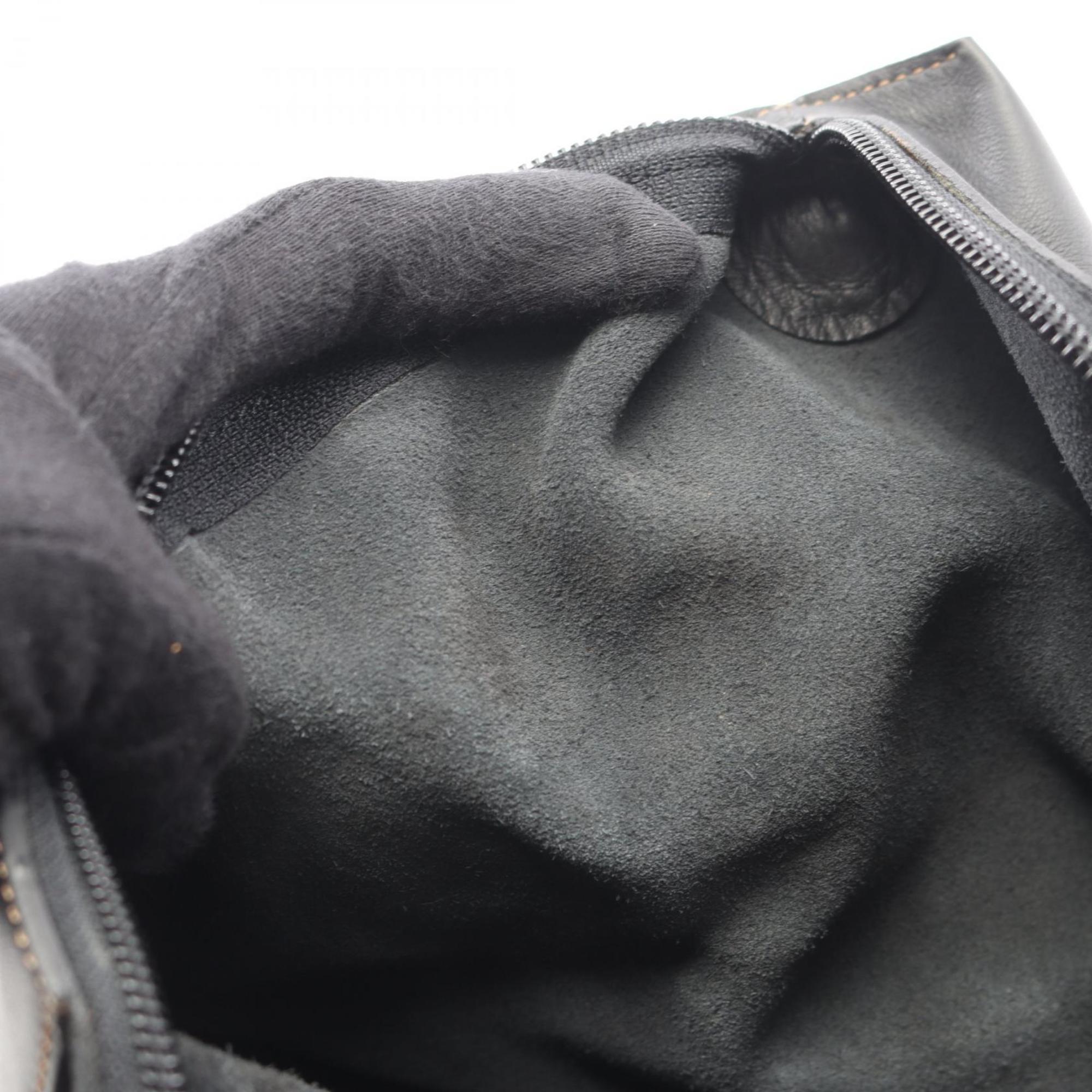 Loewe Black Leather Handbag Shoulder Bag (Pre-Owned)