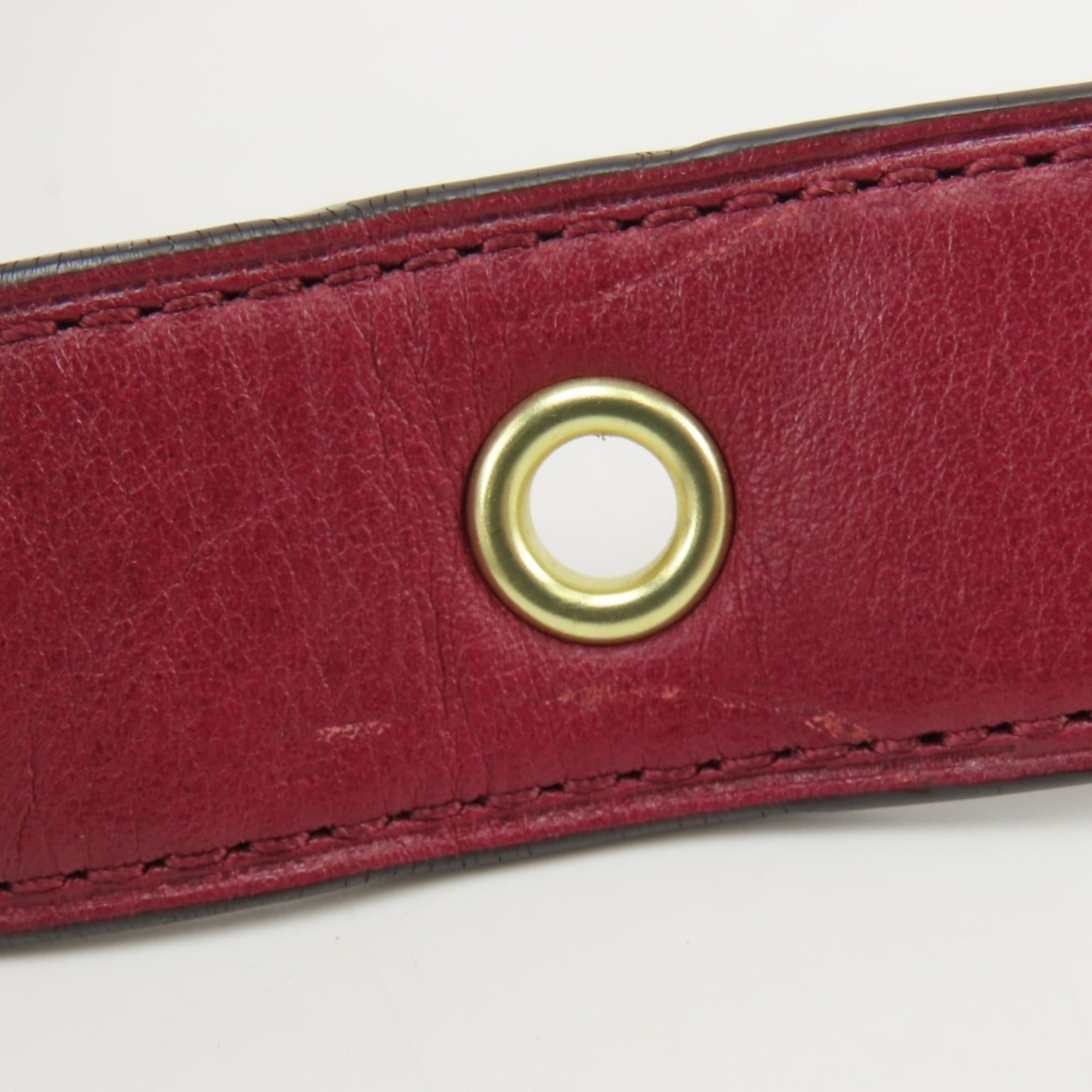 Coach Bordeaux Leather Shoulder Bag (Pre-Owned)