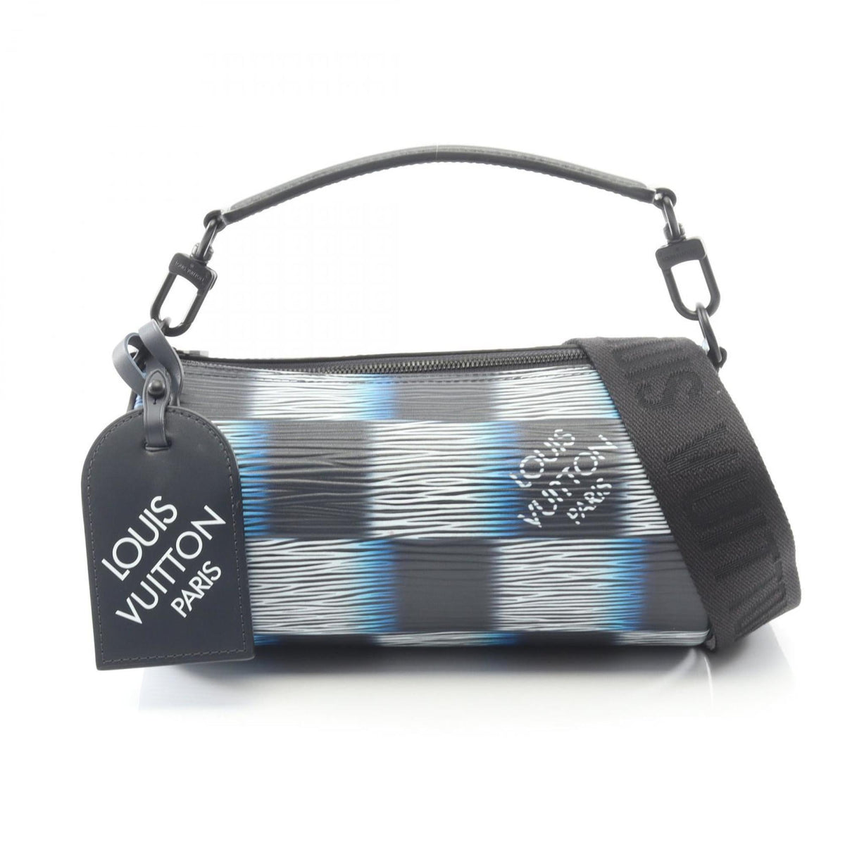 Louis Vuitton Black Blue Epi Leather Handbag (Pre-Owned)