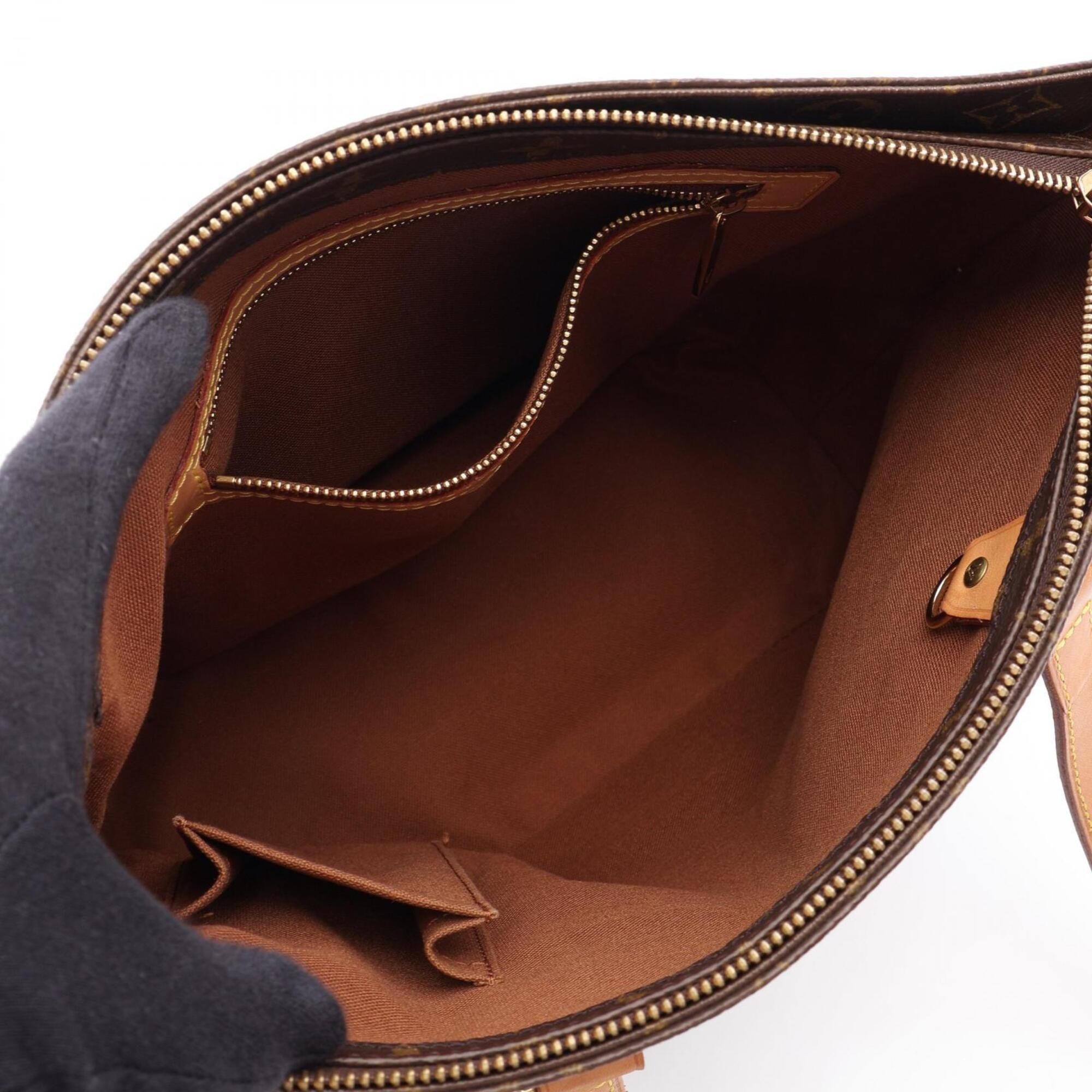 Louis Vuitton Brown Coated Canvas Pvc Monogram Leather Handbag Shoulder Bag (Pre-Owned)