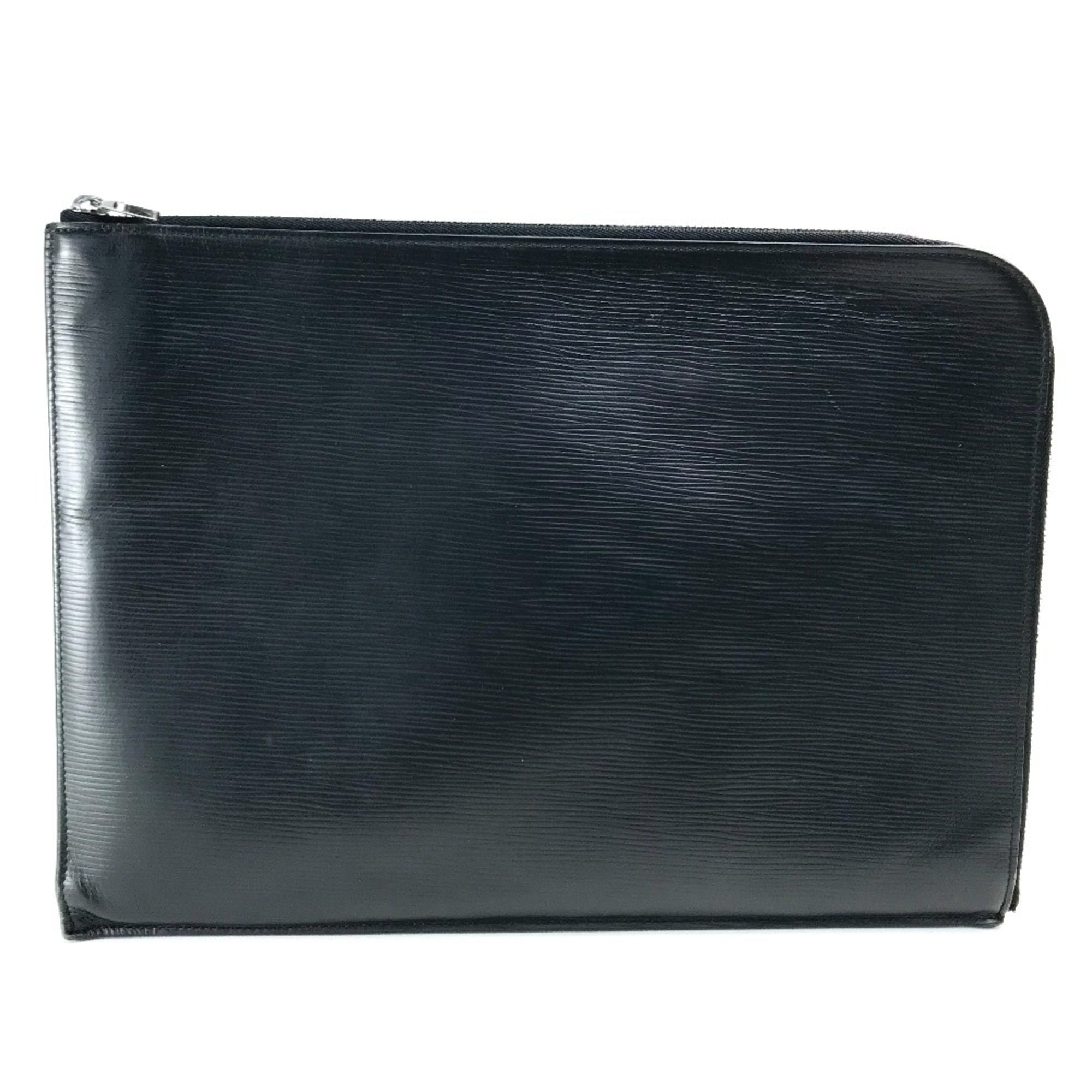 Louis Vuitton Epi Black Noir Epi Leather Clutch Bag Pochette (Pre-Owned)