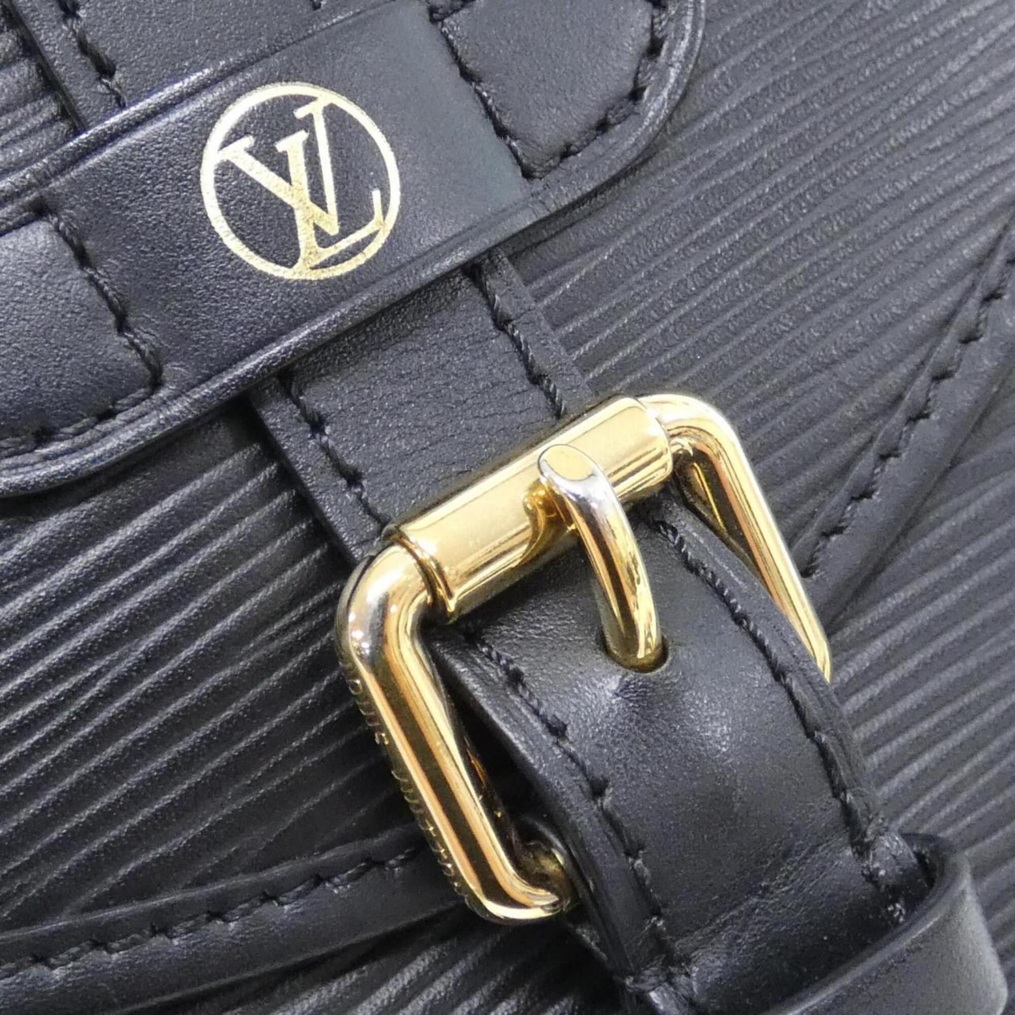 Louis Vuitton Black Leather Shoulder Bag (Pre-Owned)