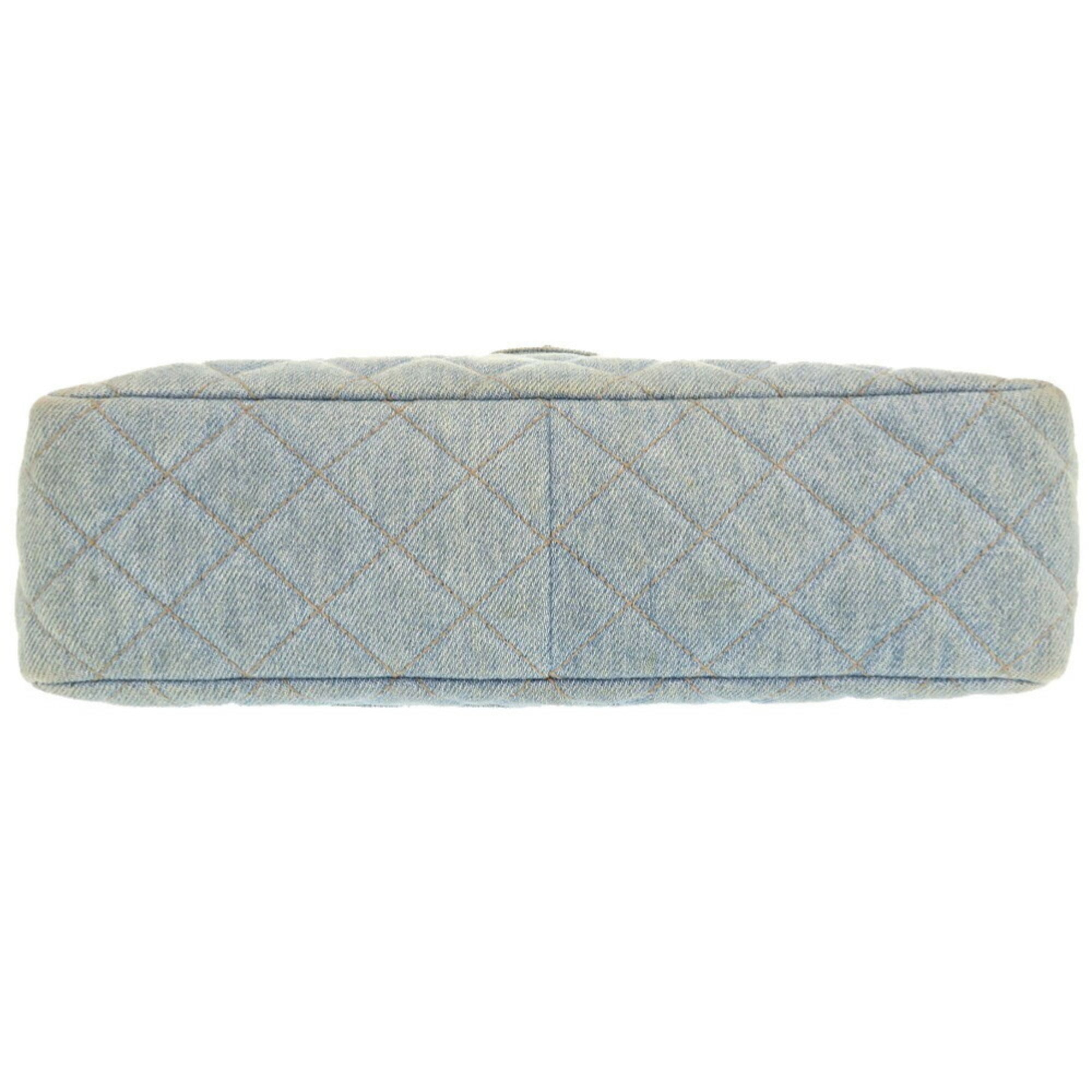 Chanel Blue Denim Plastic Shoulder Bag (Pre-Owned)