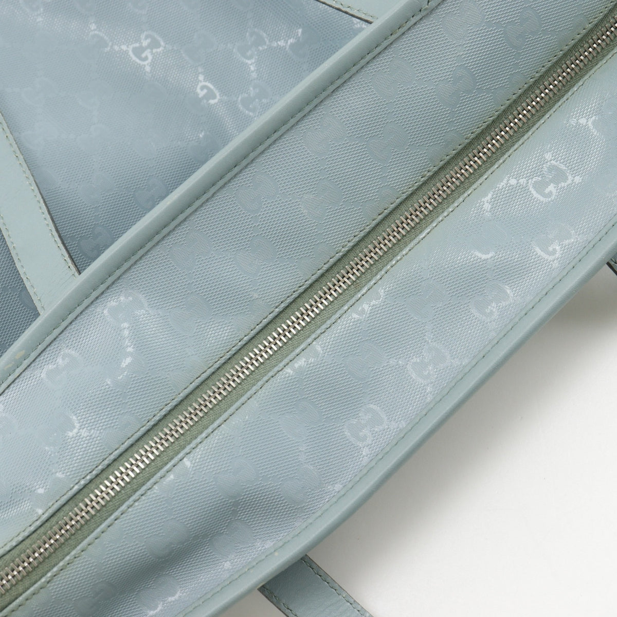 Gucci Light Blue Gg Imprimé Tote Bag (Pre-Owned)