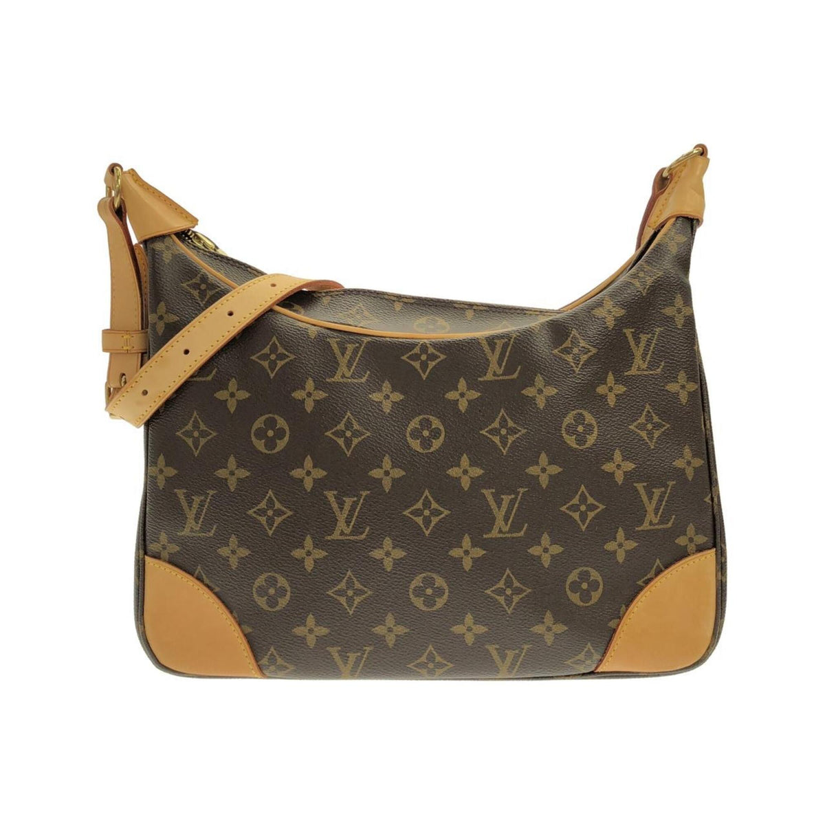 Louis Vuitton Marron Coated Canvas Shoulder Bag (Pre-Owned)