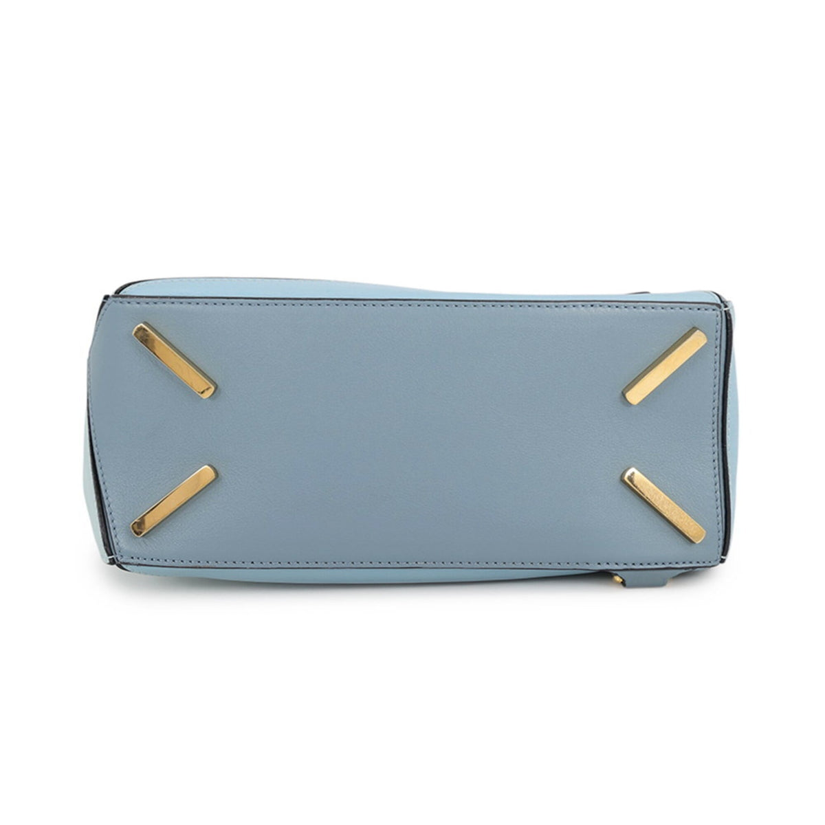 Loewe Light Blue Multi-Color Leather Handbag Shoulder Bag (Pre-Owned)