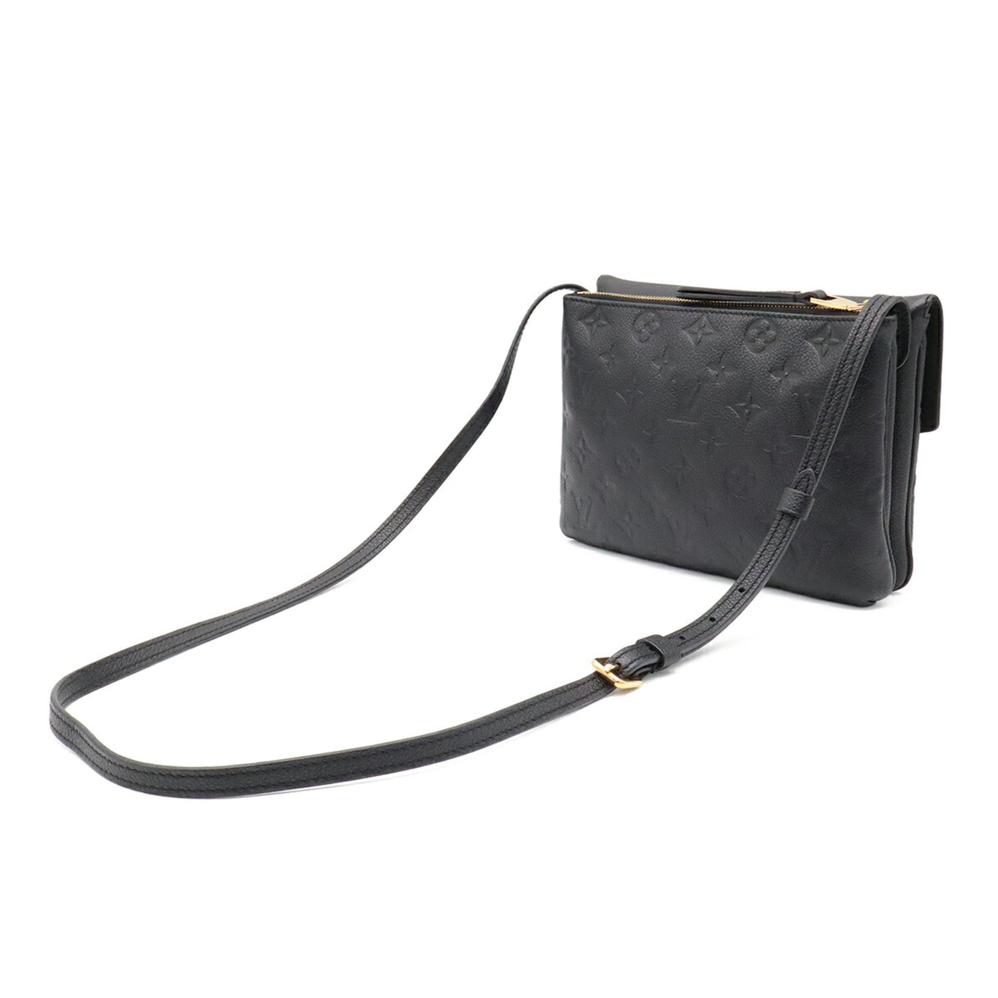Louis Vuitton Noir Monogram Empreinte Leather Pochette Shoulder Bag (Pre-Owned)