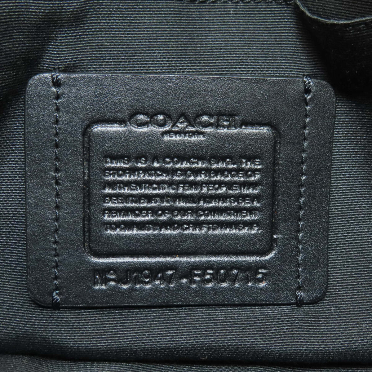 Coach Signature Black Pvc Shoulder Bag (Pre-Owned)