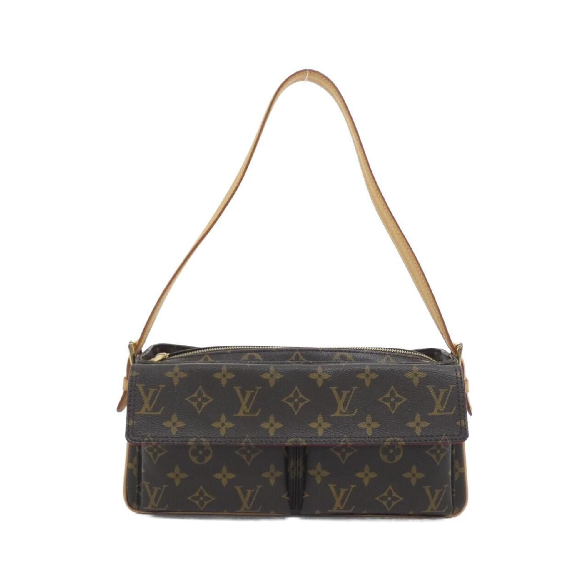 Louis Vuitton Brown Coated Canvas Shoulder Bag (Pre-Owned)