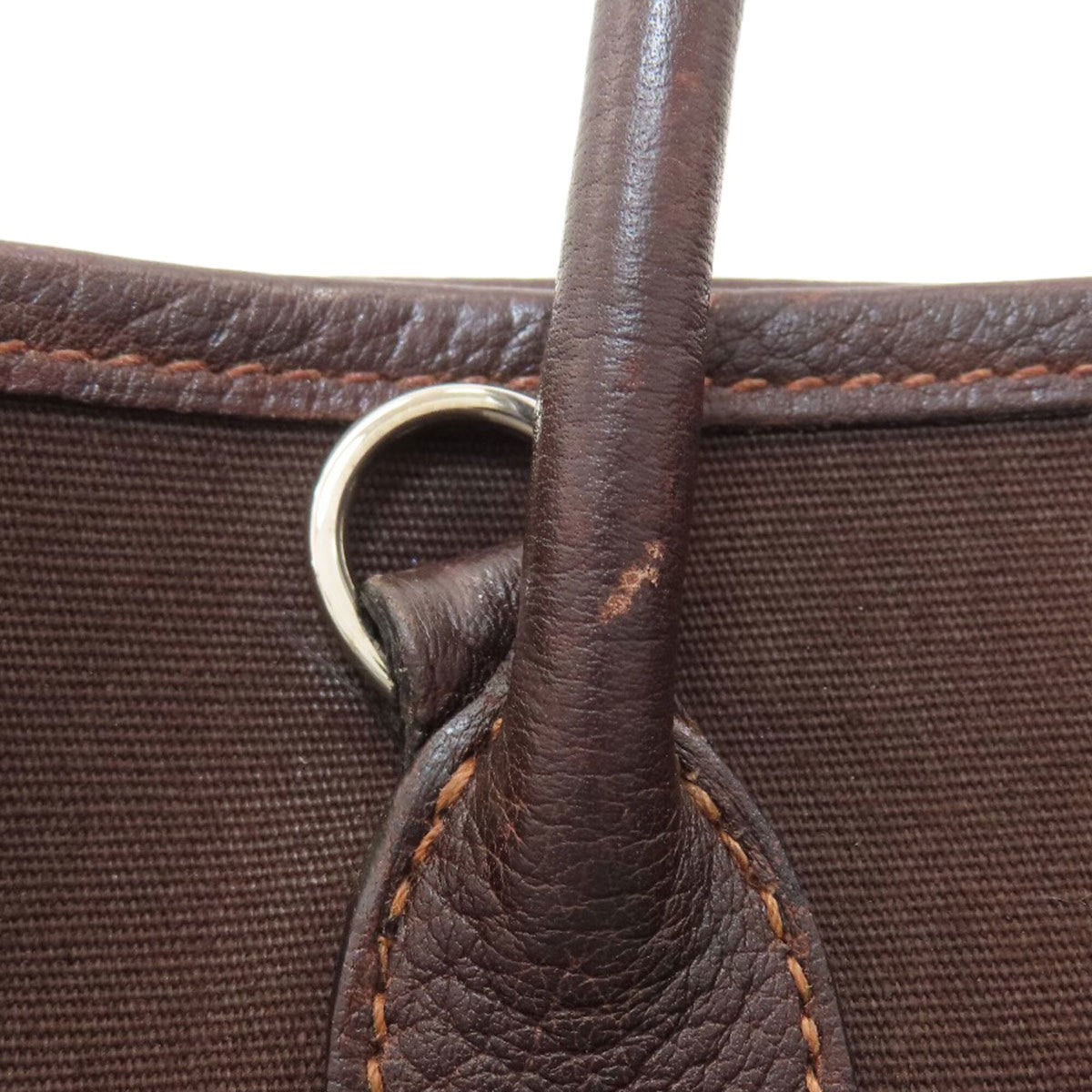Hermes Dark Brown Leather Handbag (Pre-Owned)