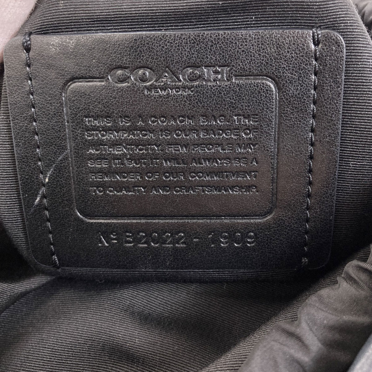 Coach Black Brown Signature Line Sling Bag (Pre-Owned)