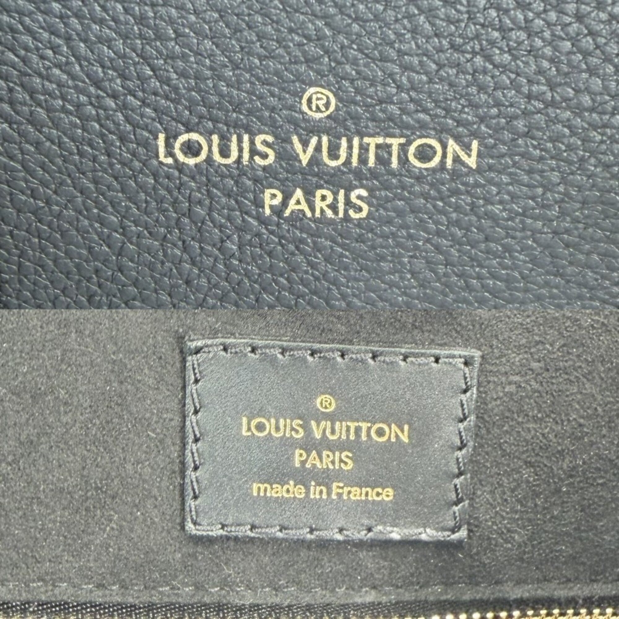 Louis Vuitton Black Bordeaux Brown Monogram Canvas Handbag Shoulder Bag Tote Bag (Pre-Owned)
