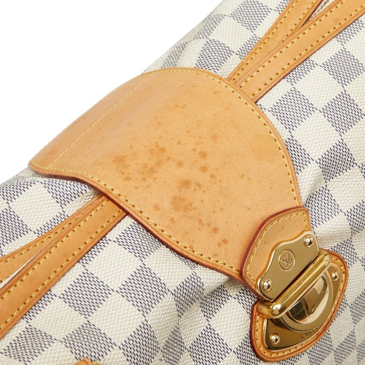 Louis Vuitton Ivory White Pvc Leather Handbag Tote Bag (Pre-Owned)