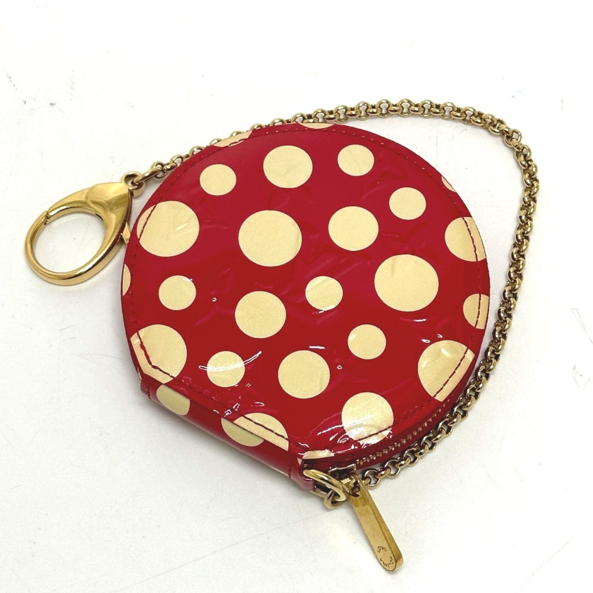 Louis Vuitton Monogram Vernis Red Color White Monogram Vernis Coin Purse/Coin Case (Pre-Owned)