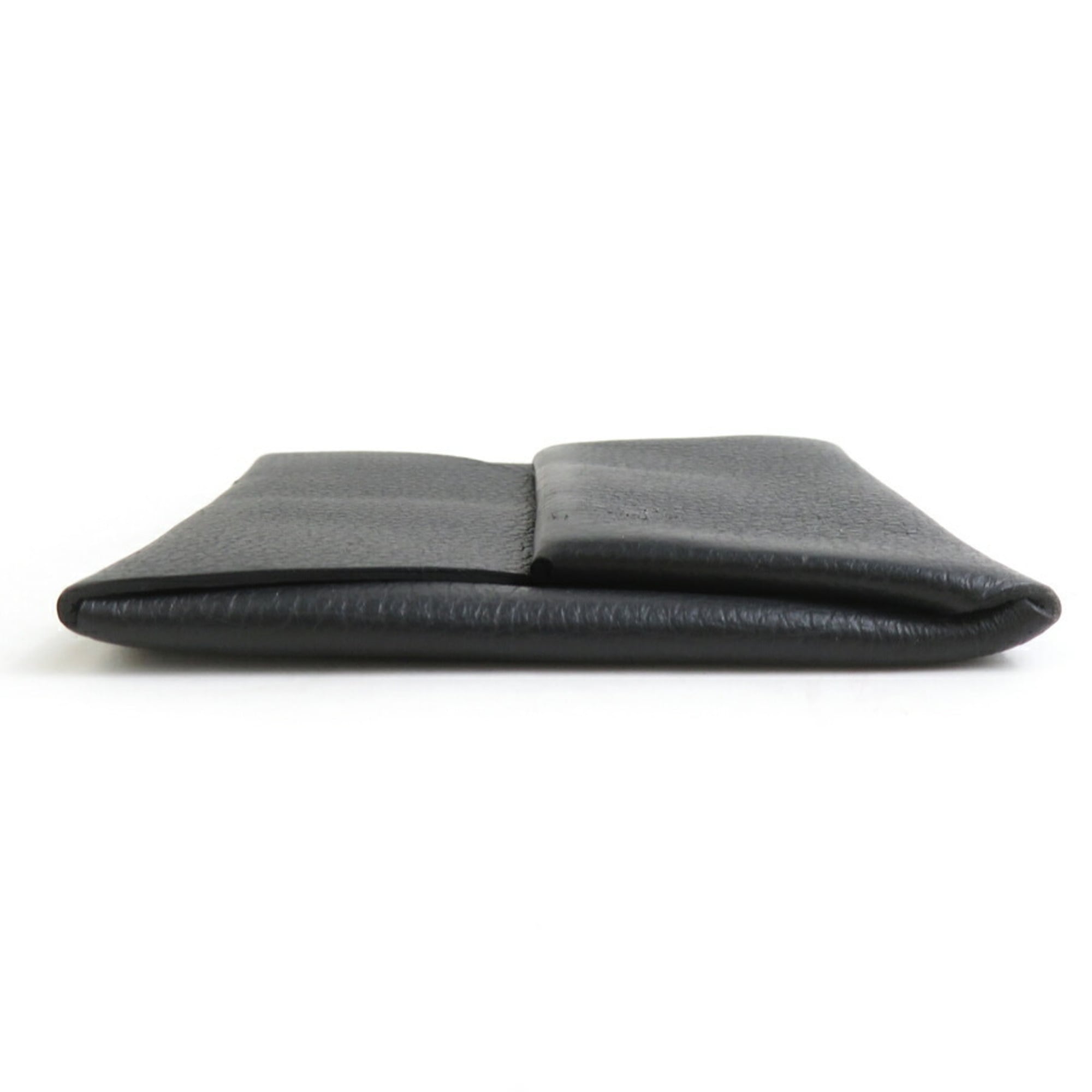 Hermes Black Evercalf Leather Coin Purse/Coin Case (Pre-Owned)