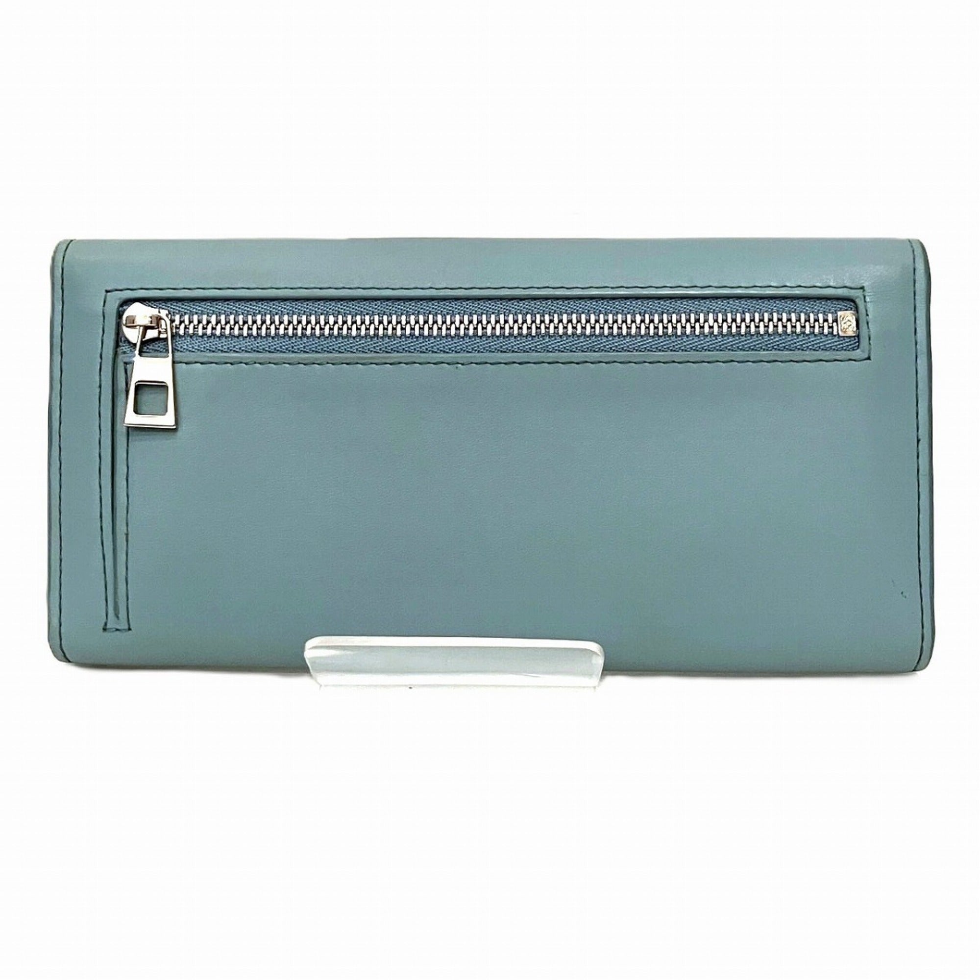 Loewe Blue Leather Coin Purse/Coin Case (Pre-Owned)