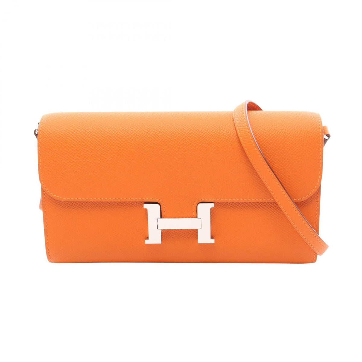Hermes Orange Epsom Leather Leather Handbag Shoulder Bag (Pre-Owned)