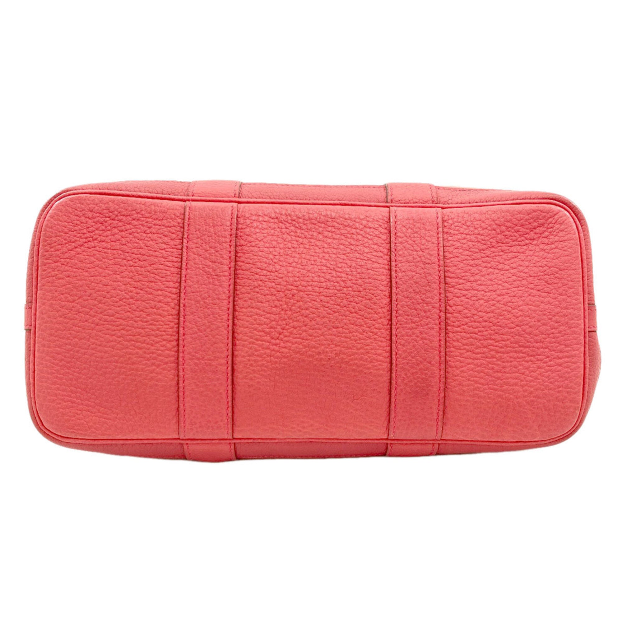 Hermes Pink Toile Officier Handbag (Pre-Owned)