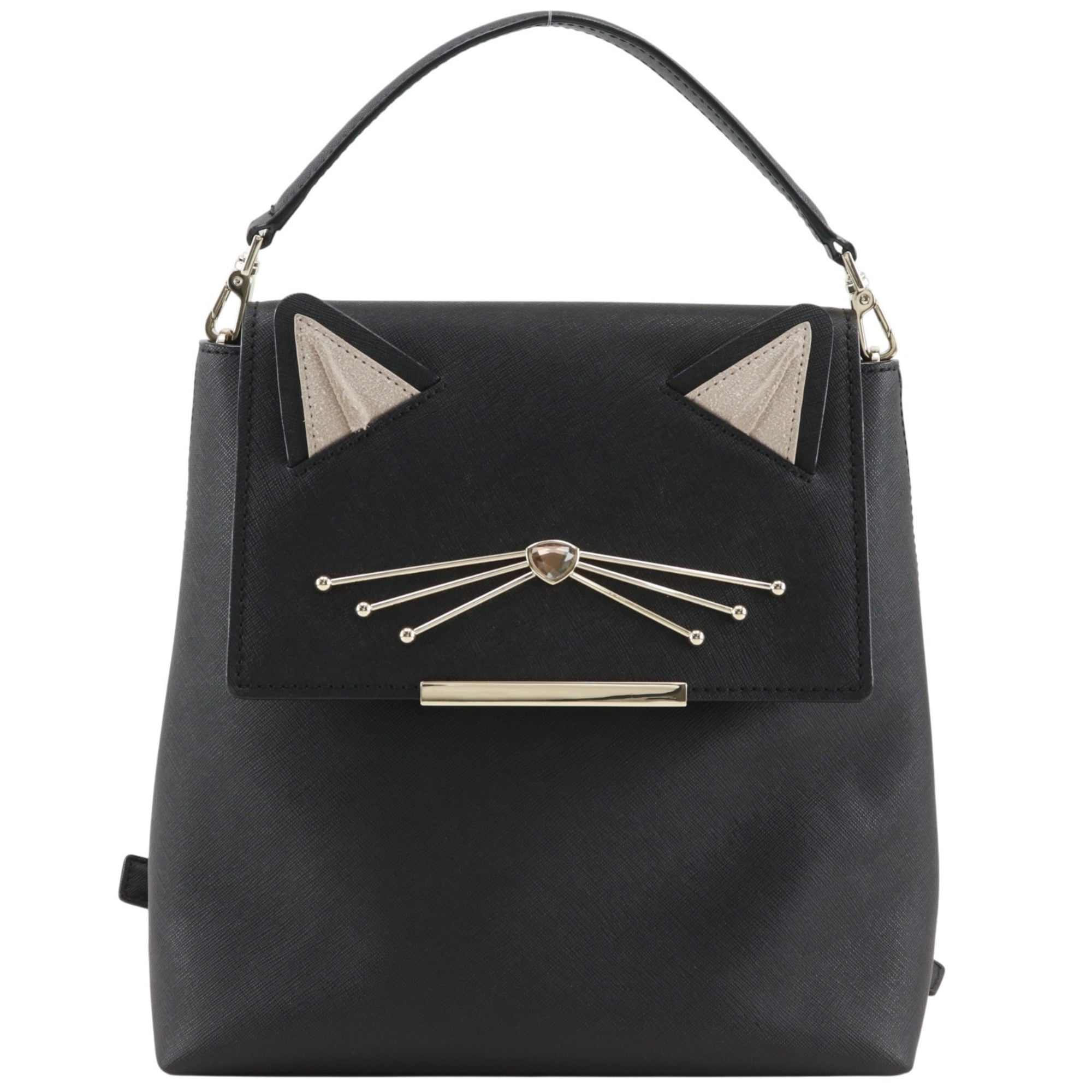 Kate Spade Black Leather Backpack (Pre-Owned)
