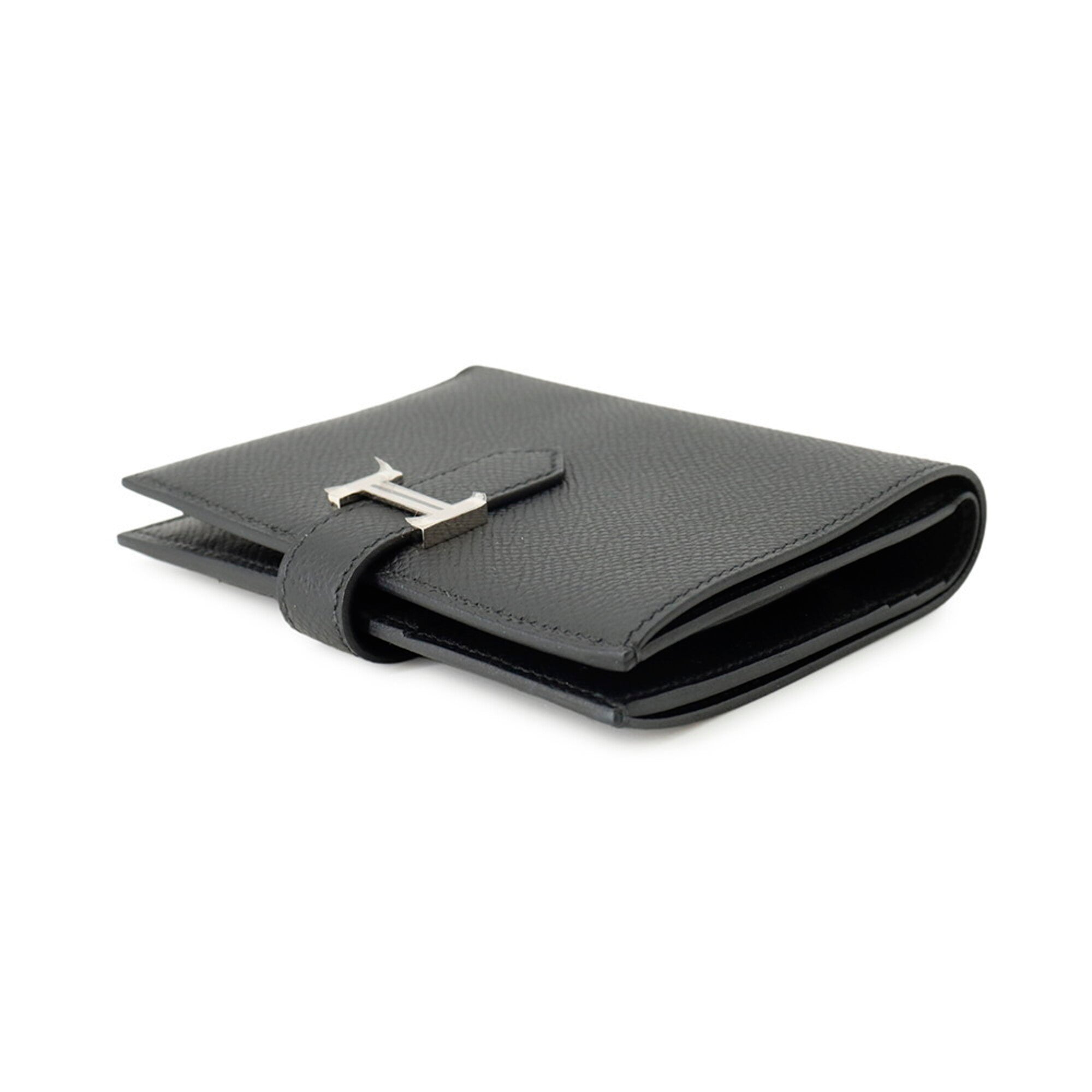 Hermes Black Epsom Leather Wallet (Bi-Fold) (Pre-Owned)