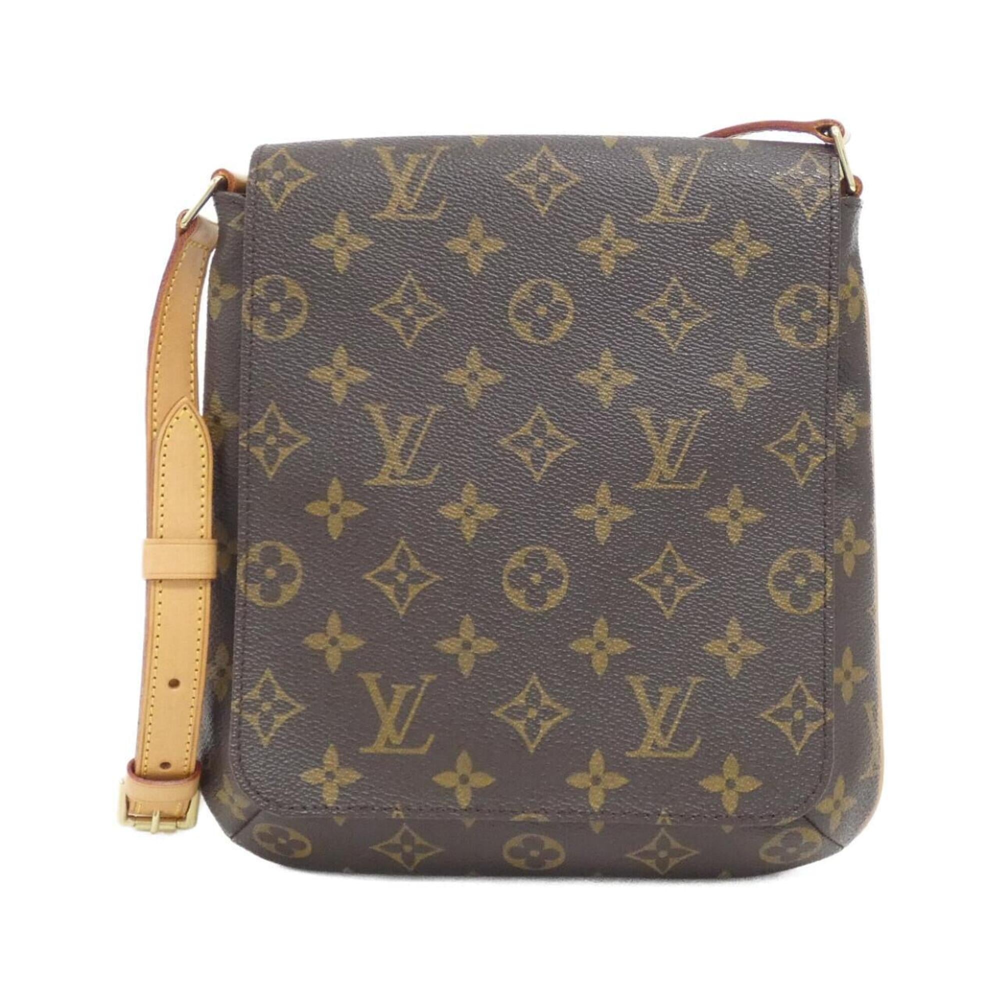 Louis Vuitton Marron Coated Canvas Shoulder Bag (Pre-Owned)
