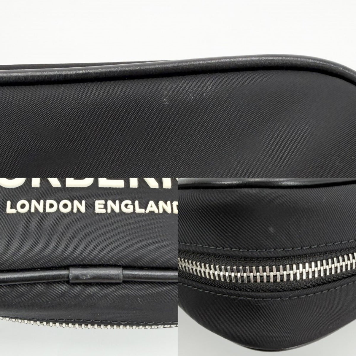 Burberry Black Nylon Leather Shoulder Bag (Pre-Owned)