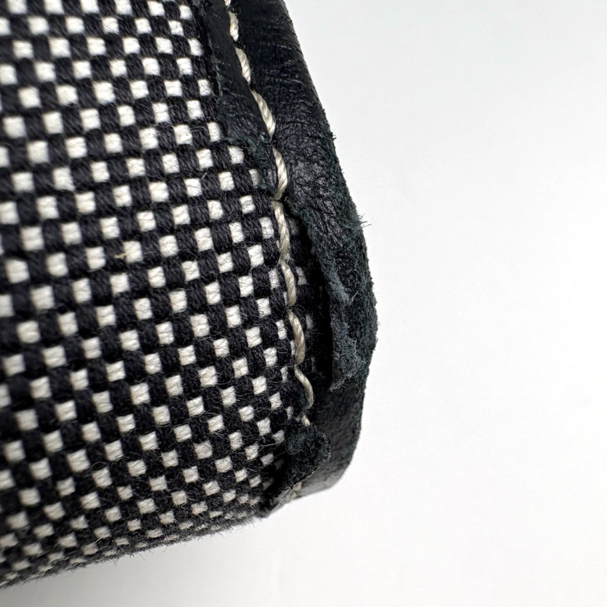 Burberry Black Canvas Leather Tote Bag (Pre-Owned)
